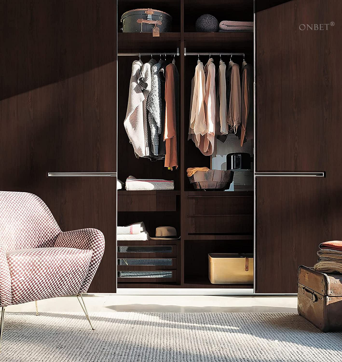 Image of Onbet 300 cm x 45 cm Waterproof Decorative Vinyl Wallpaper