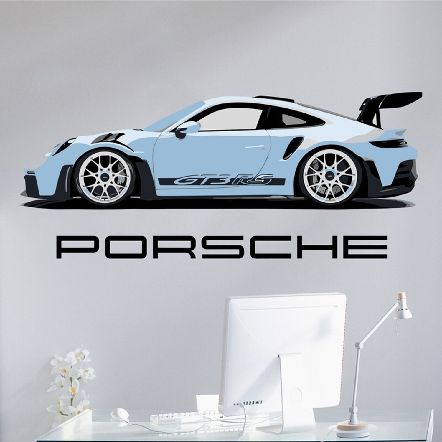 Image of ArtisticDecals 59 cm Car Mountain jeeps, Racing car Wall Sticker Big size sticker, 3D sticker Self Adhesive Sticker