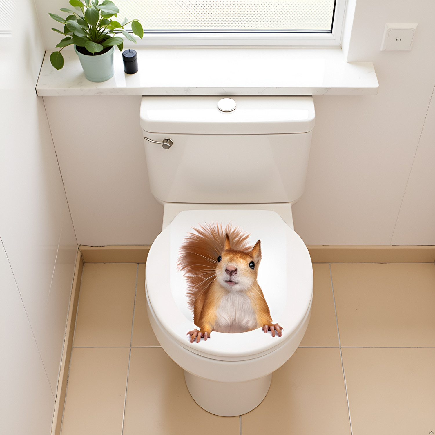 Image of RoyalDecore 20 cm 20 cm x 25 cm Waterproof Animals Vinyl Wallpaper Self Adhesive Sticker