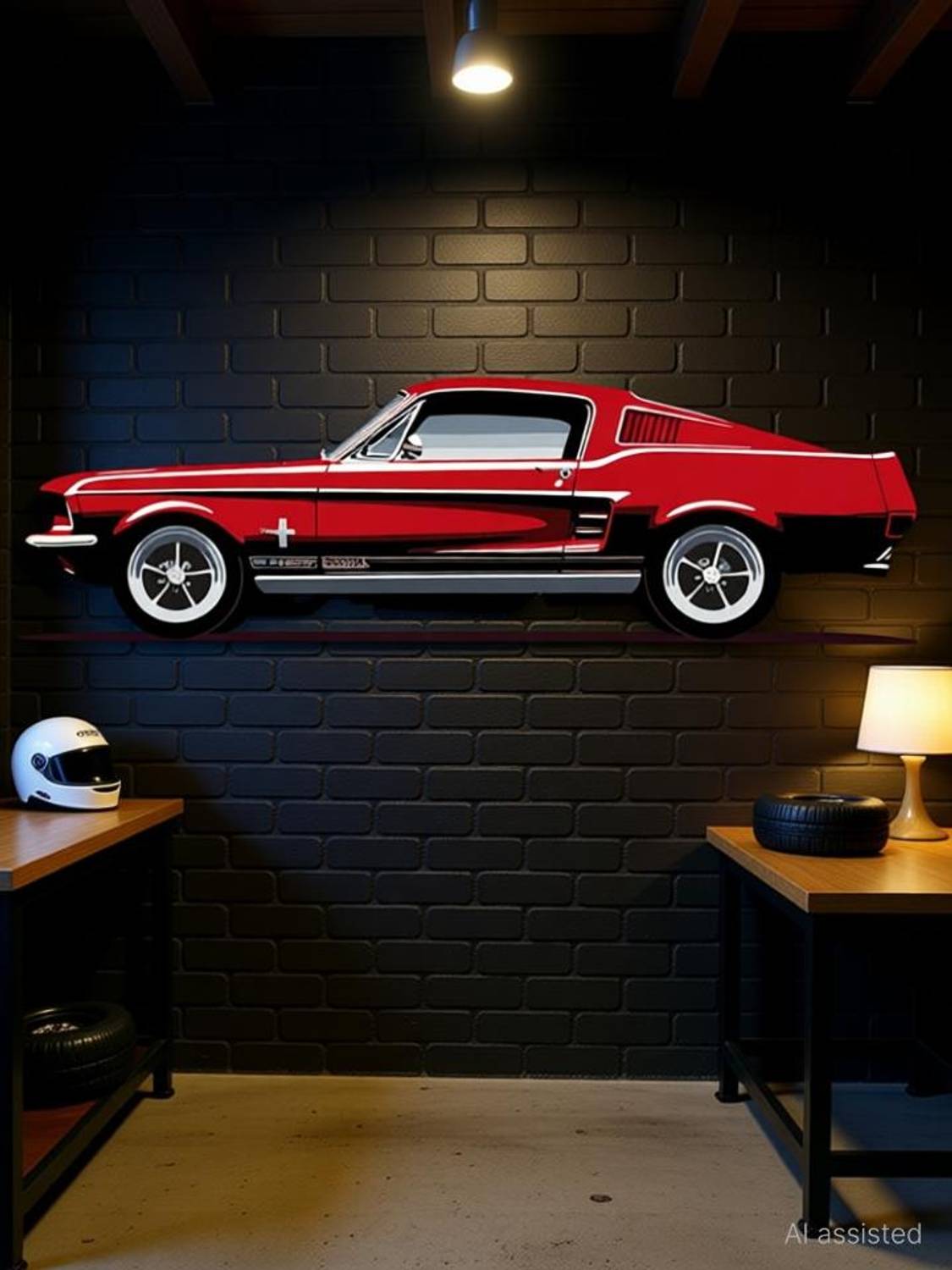 ArtisticDecals 101 cm Car Mountain jeeps, Racing car Wall Sticker Big size sticker, 3D sticker Self Adhesive Sticker