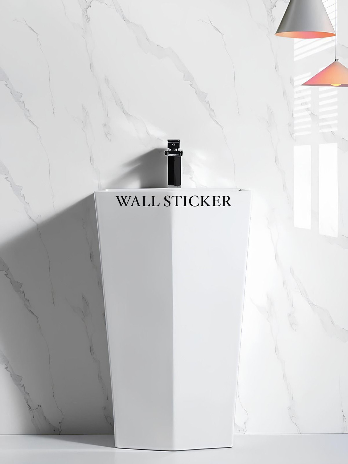 Image of voltify 200 cm Waterproof Wall Sticker For Kitchen & Home Decor - Glossy Marble Pattern Self Adhesive Sticker