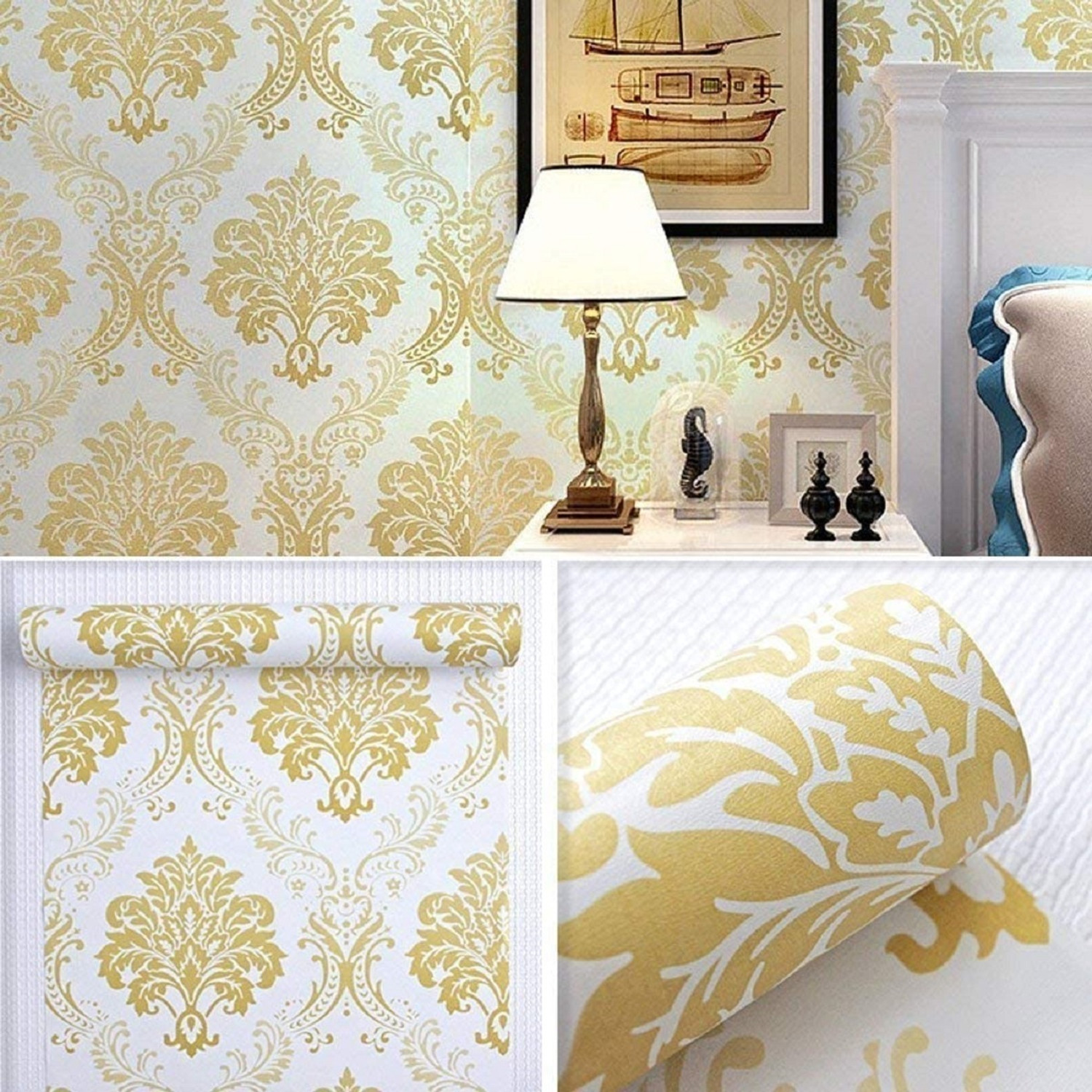 Image of LAAYO 250 cm Peel & Stick Decorative Wall papers stickers for living room Home Decor Self Adhesive Sticker