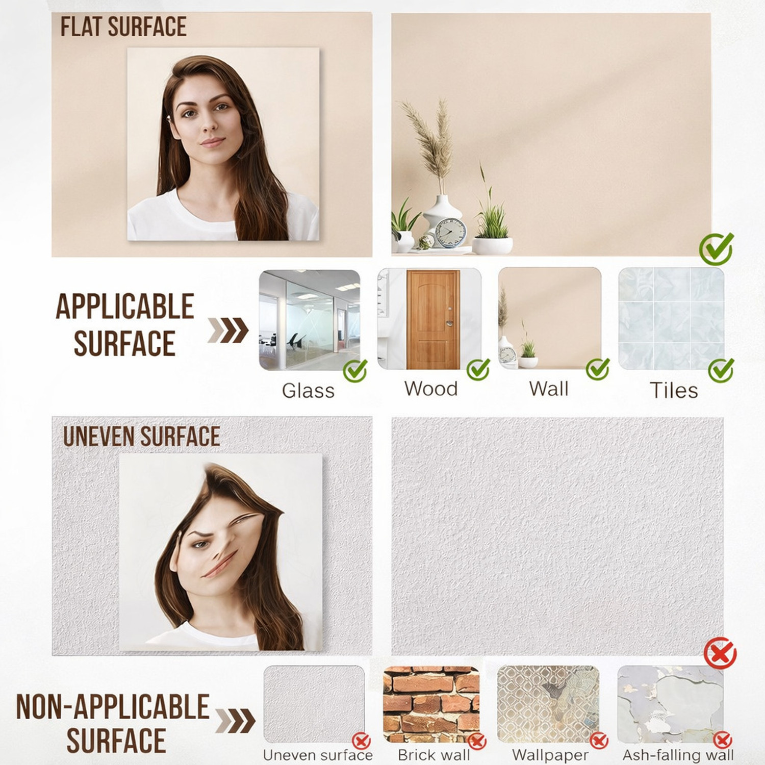 Image of WAKAI VISUAL 15 cm 10 Pcs Self Adhesive Acrylic Mirror Self Adhesive Sticker