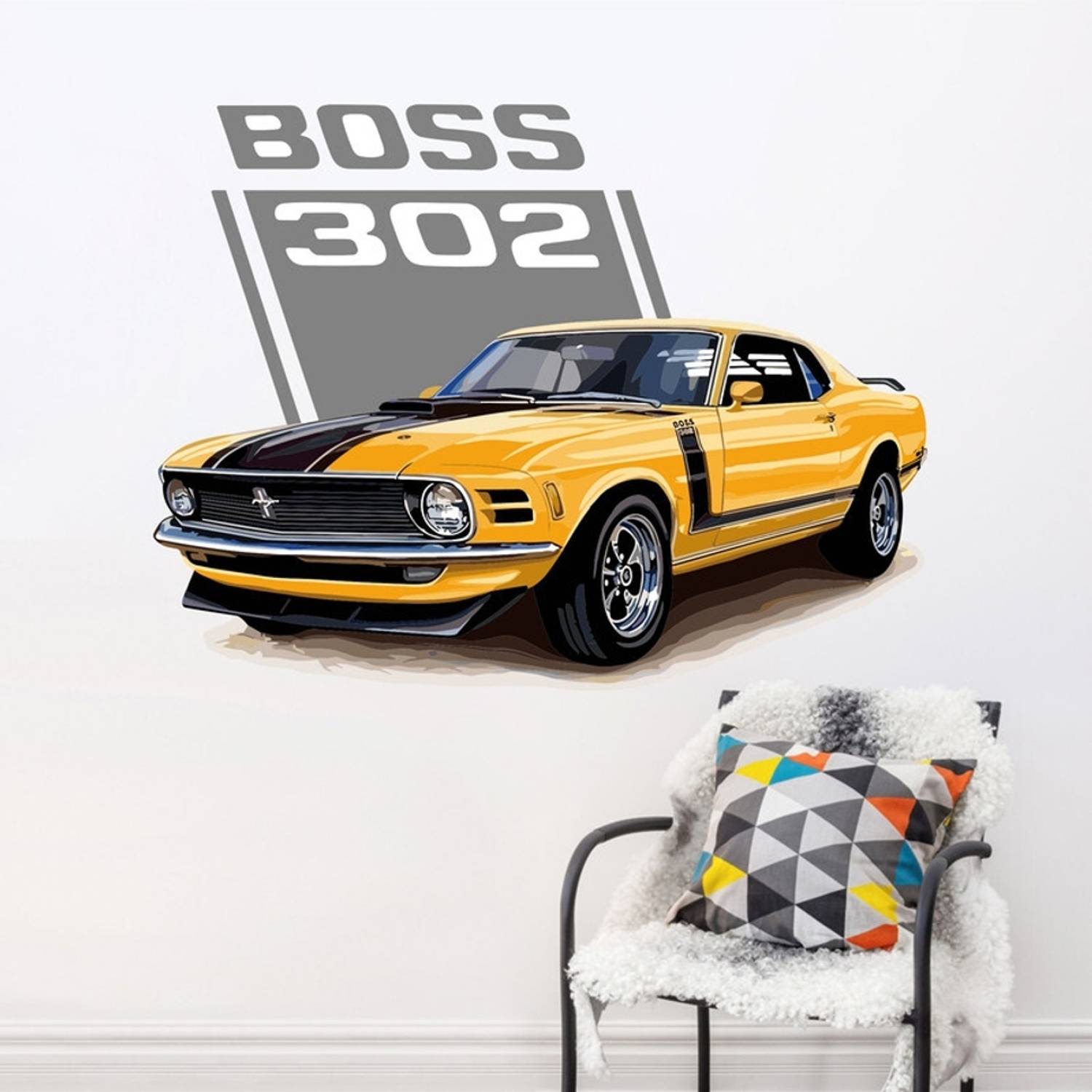ArtisticDecals 59 cm Car Mountain jeeps, Racing car Wall Sticker Big size sticker, 3D sticker Self Adhesive Sticker