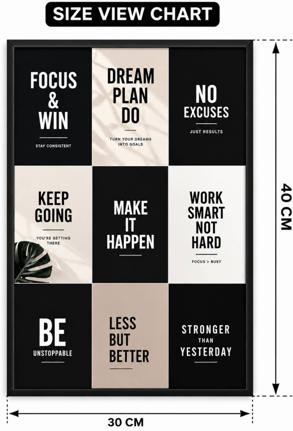 stickervilla 40 cm Motivational Quote Stickers Set of 8 Pack of 8 - Image 2