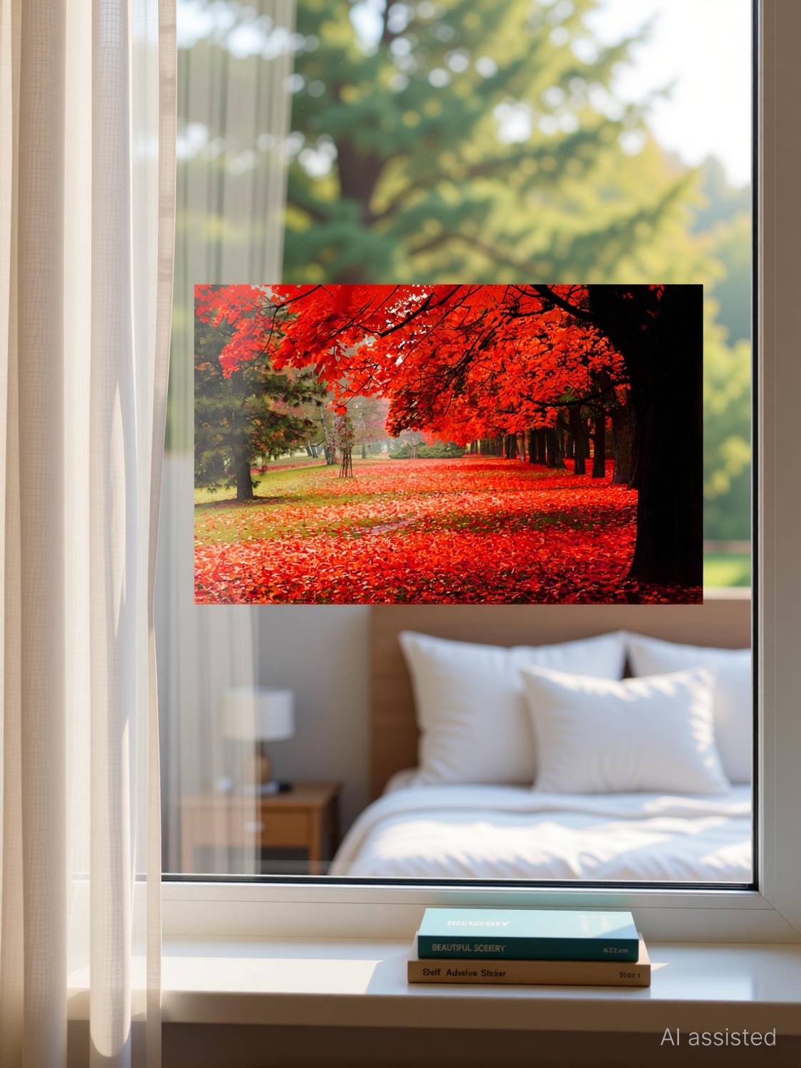 anshul internet point 45.72 cm BEAUTIFUL SCENERY 3 Self Adhesive Sticker