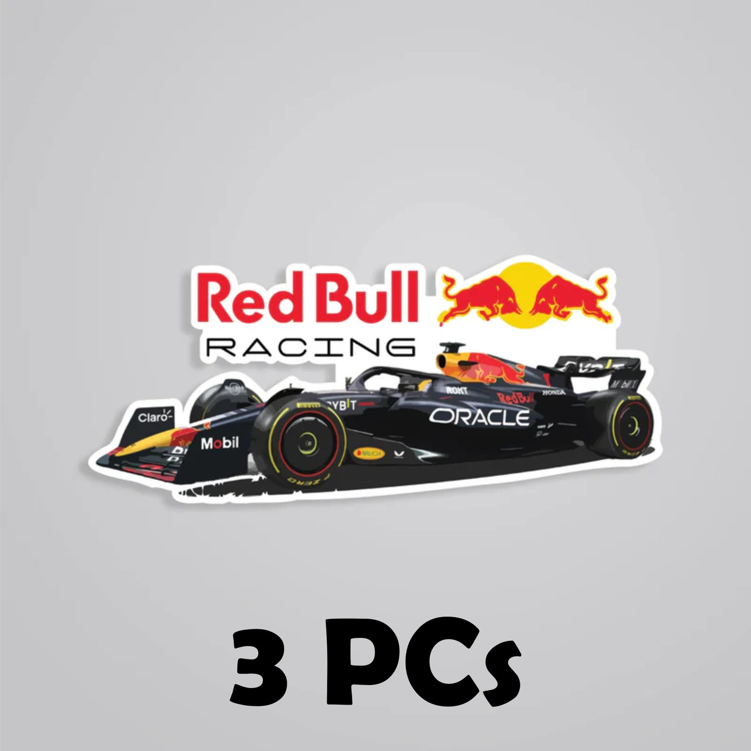 Image of ESTLIO 6 inch Red Bull Racing F1 Logo Sticker Pack Removable Sticker