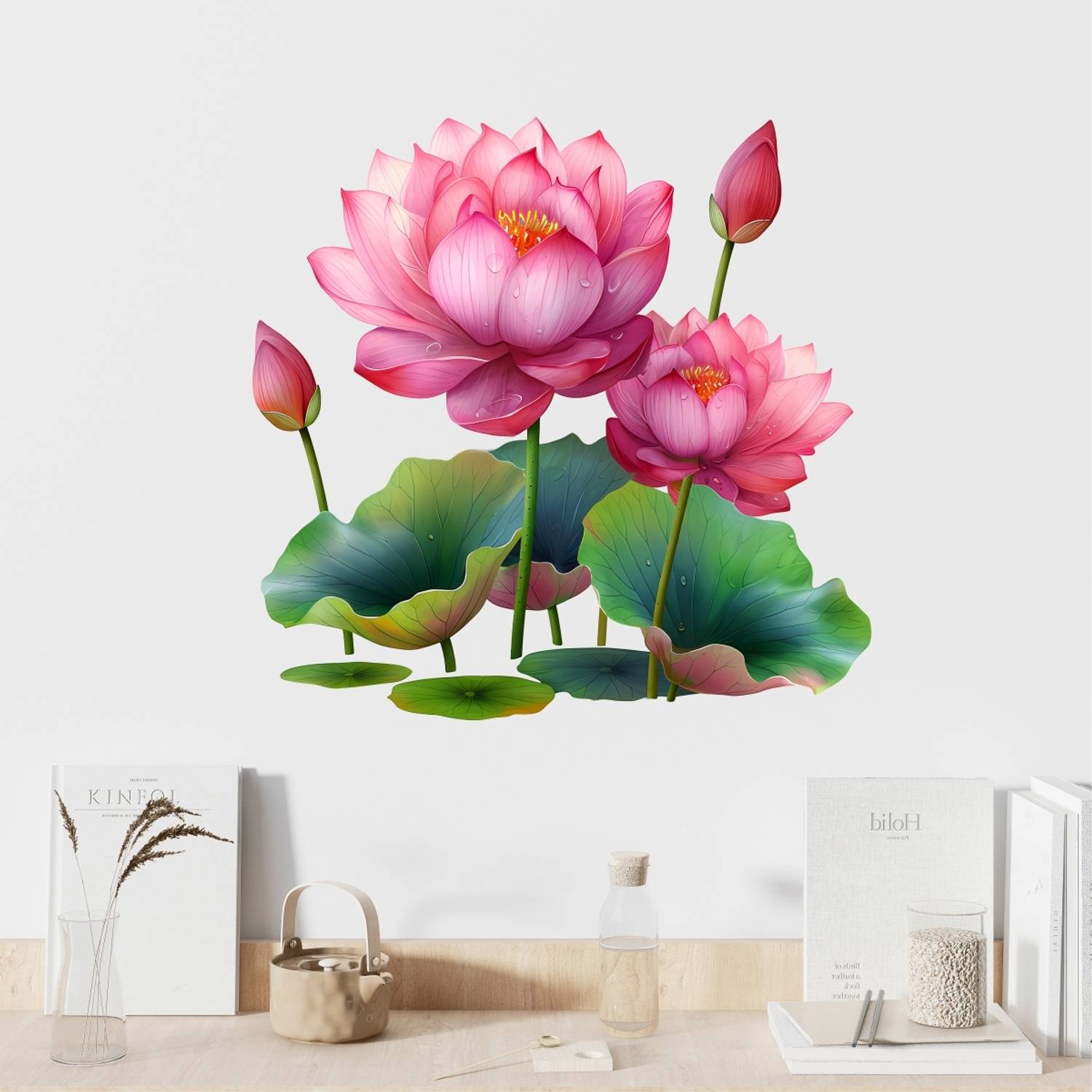 絵画 flk040103 large-elegant-lotus-flower-