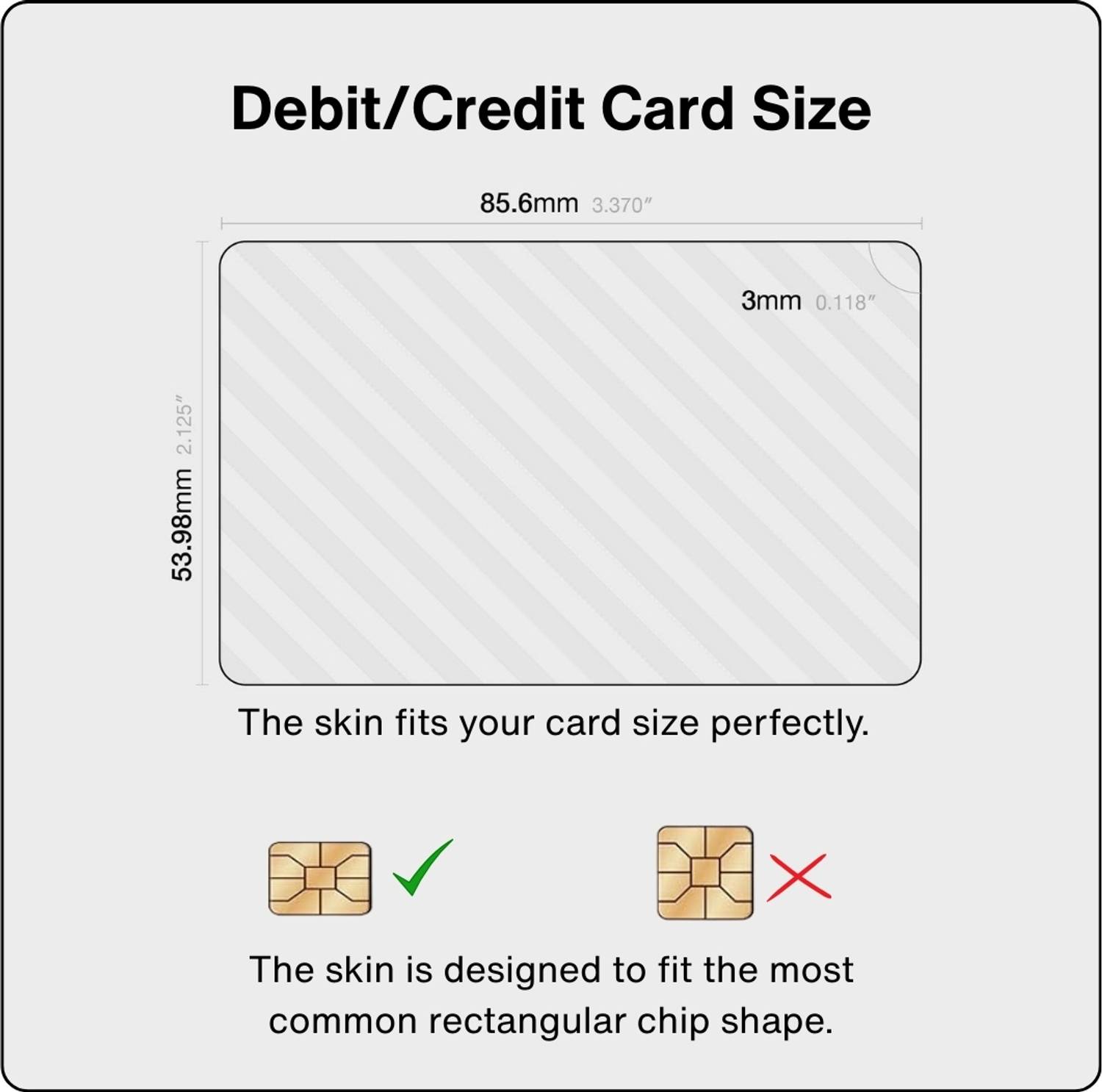 Stickloop 6 inch American Express Card Skin Gold Reusable Sticker - Image 4