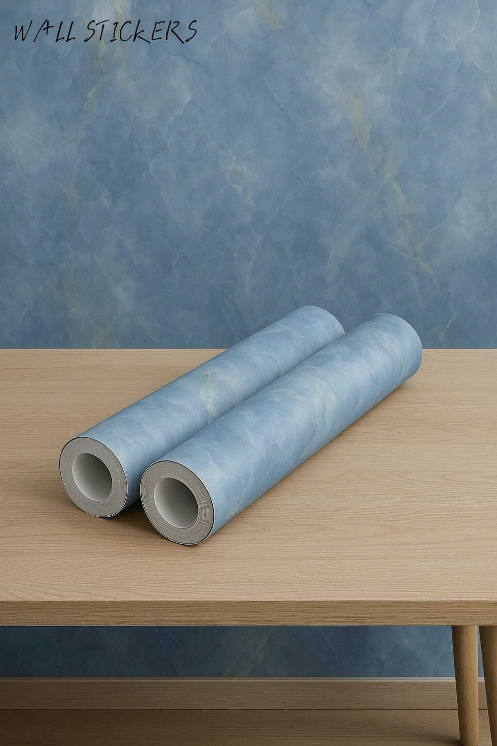 Image of voltify 200 cm Waterproof Wall Sticker For Kitchen & Home Decor - Glossy Marble Pattern Self Adhesive Sticker