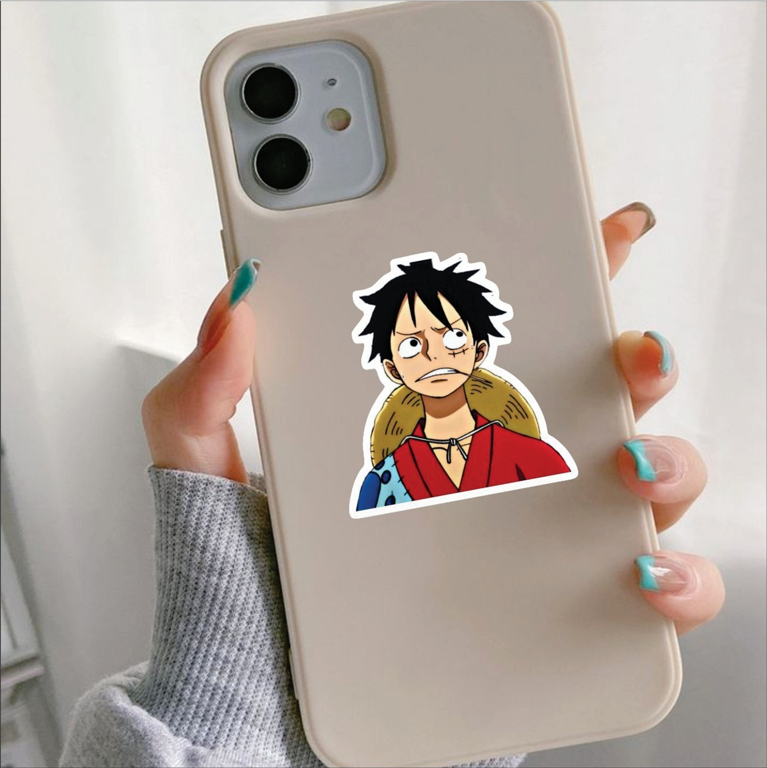 Image of SAMANTA WALA 1.5 inch Multi Anime Sticker For Phone, Laptop, Notebook, etc. Pack of 50 Self Adhesive Sticker