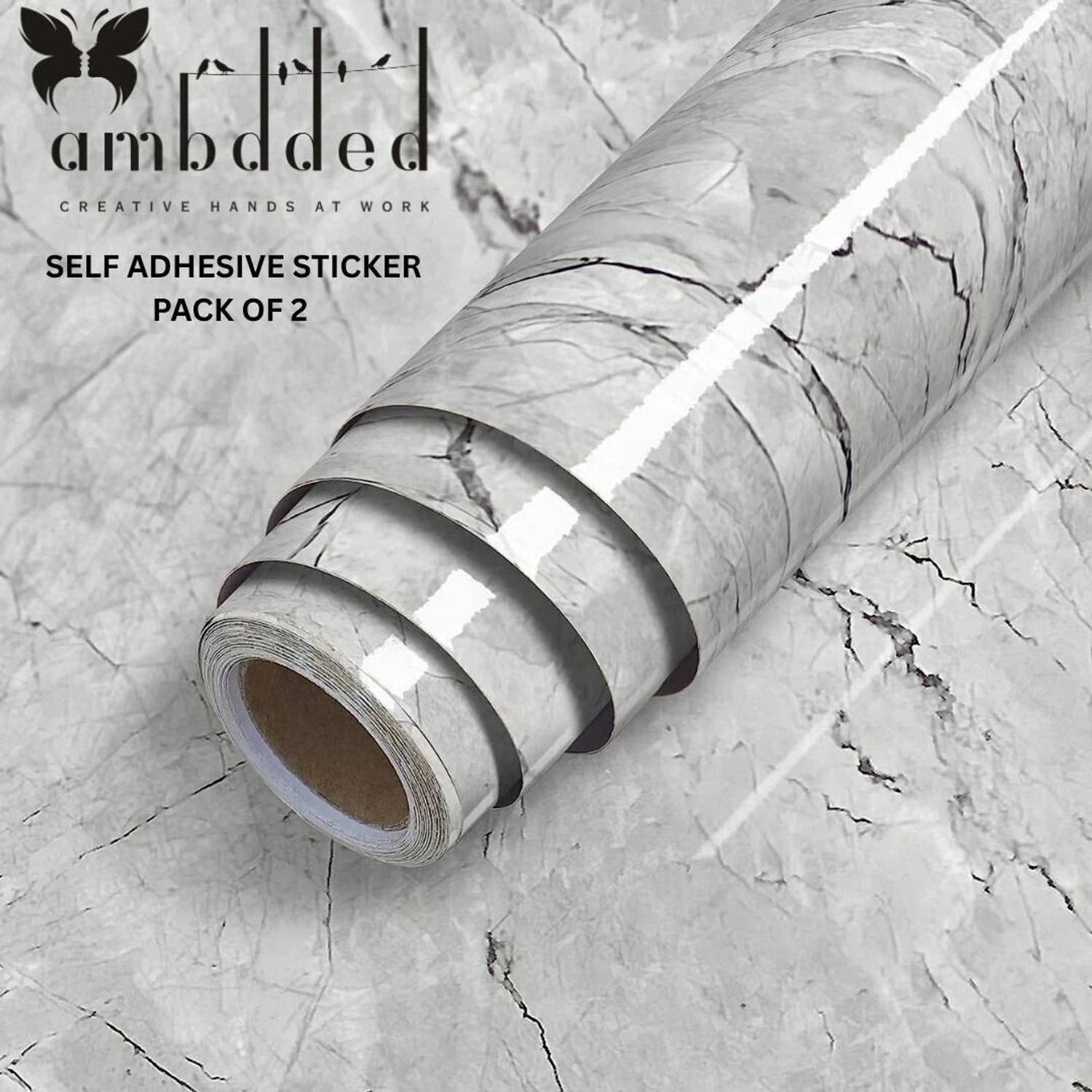 AMBDDED 200 cm AMB-STICKER-72-PACKOF-2 Self Adhesive Sticker