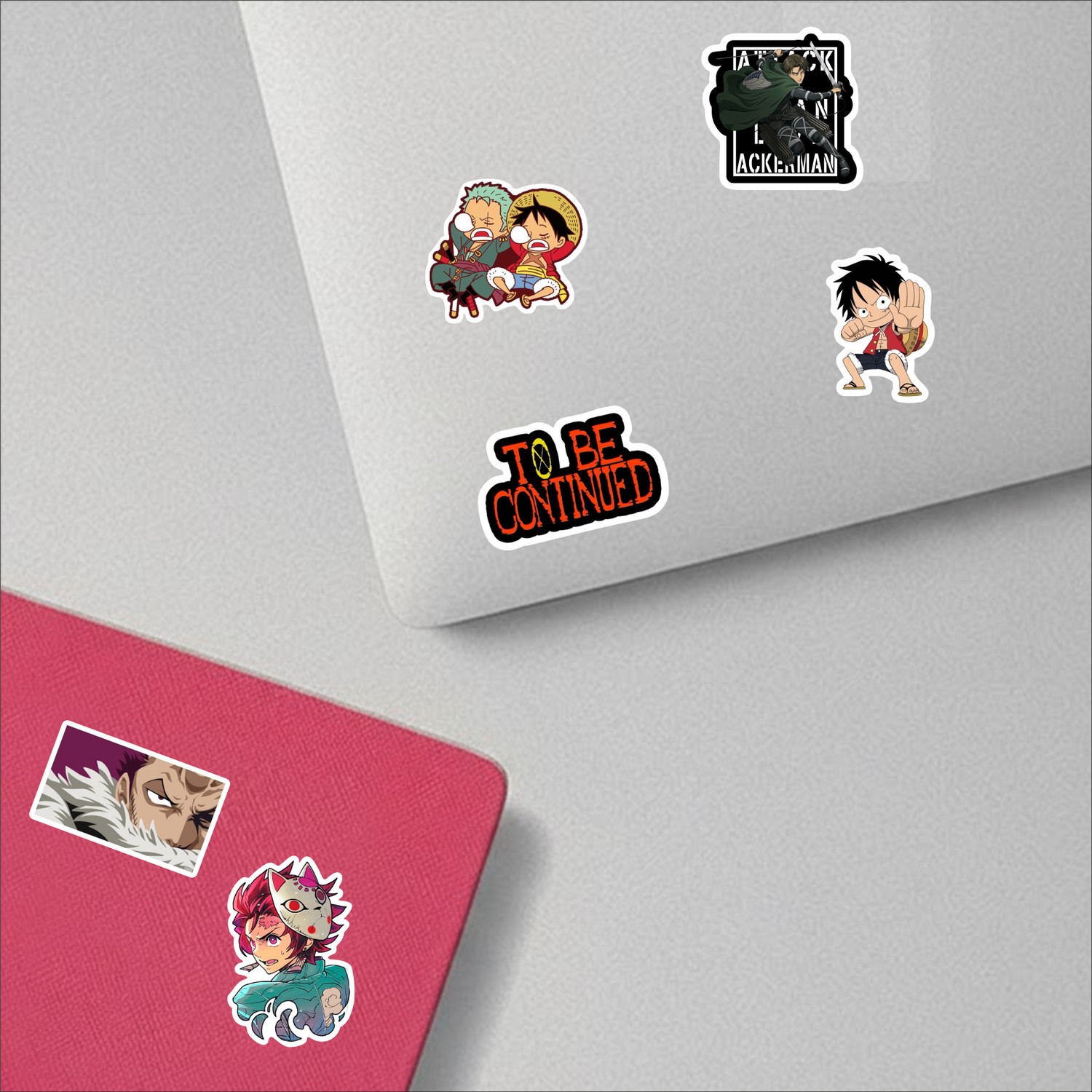 Image of SAMANTA WALA 2 inch Duo mix anime sticker pack of 100 For Phone, laptop, Notebook, etc. Self Adhesive Sticker