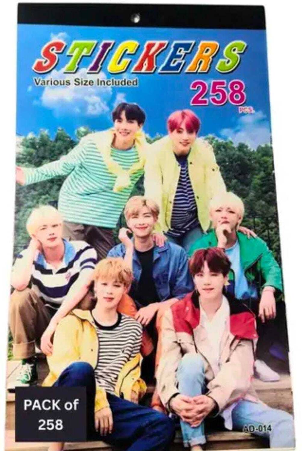 RJP 2 inch BTS Sticker Book | Pack of 258 Premium K-POP Stickers