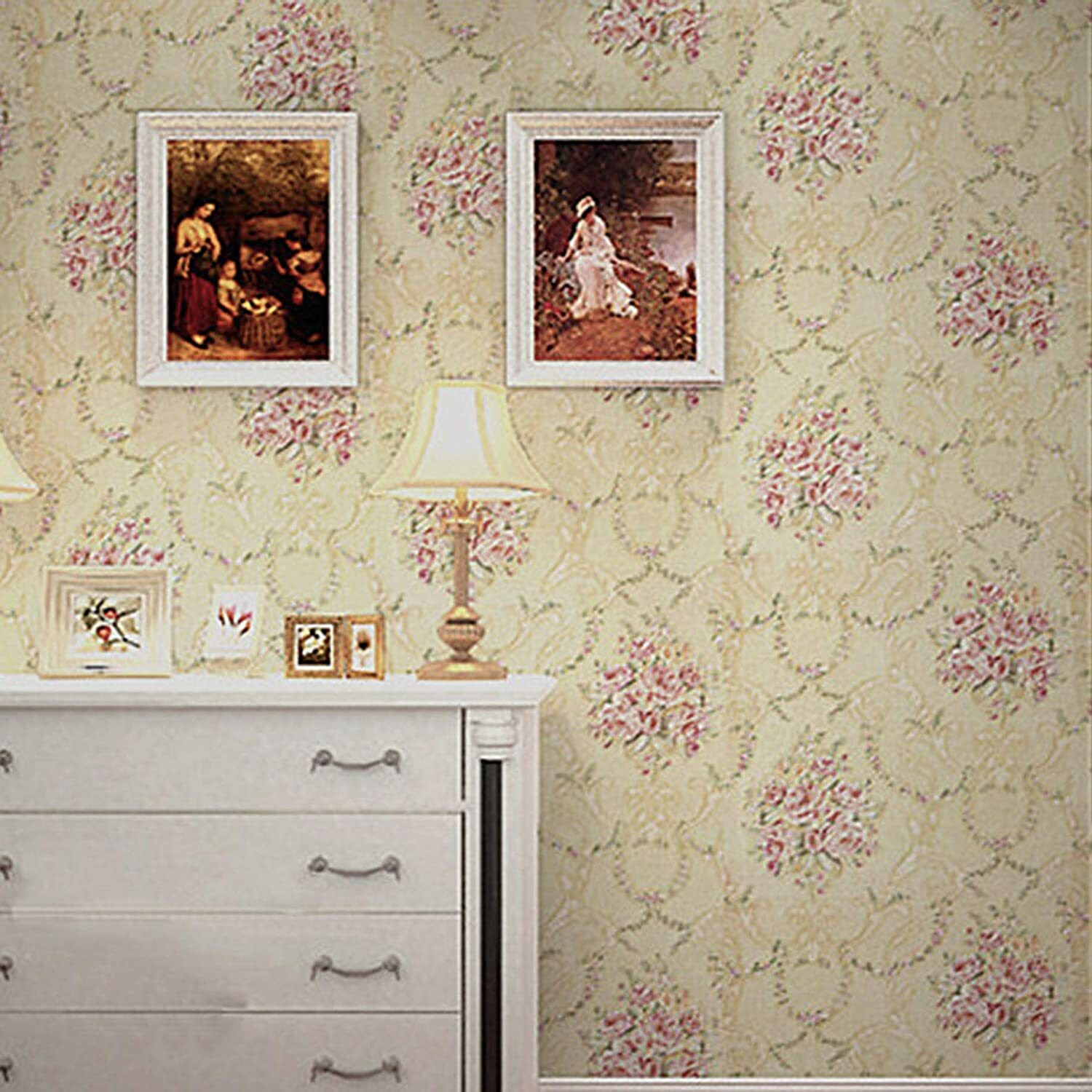 Image of Flipkart SmartBuy 1000 cm x 40 cm Waterproof Floral & Botanical Vinyl Wallpaper