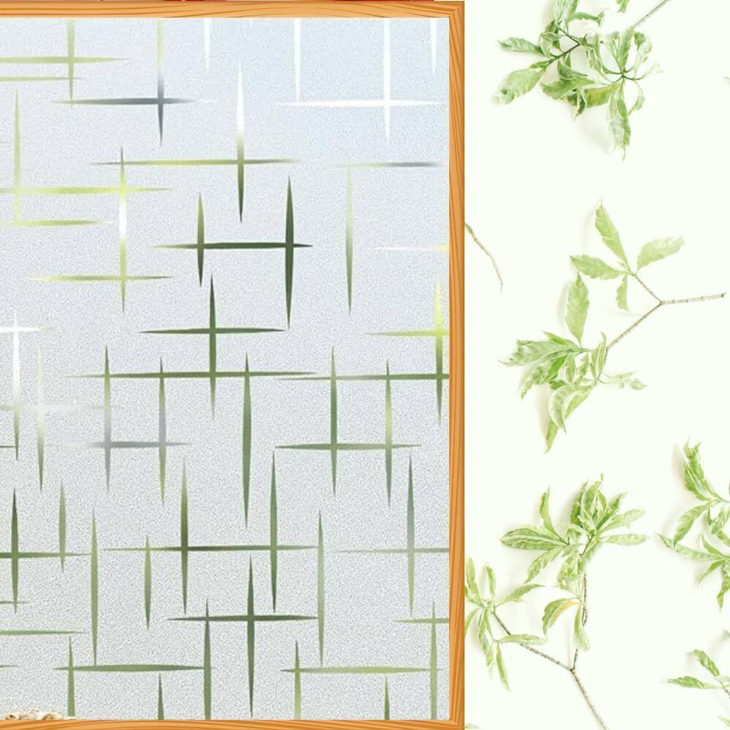 A1 Decor 731.52 cm Privacy Window Film Glass Frosted Decorative UV Ray -S-12x24 Inch, Self Adhesive Sticker