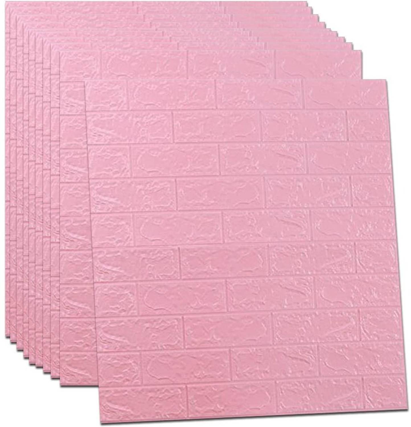 Bhattenterprise 77 cm 3D Brick Wallpaper - Self Adhesive PE Foam Brick Design Wall Stickers / DIY Self Adhesive Sticker