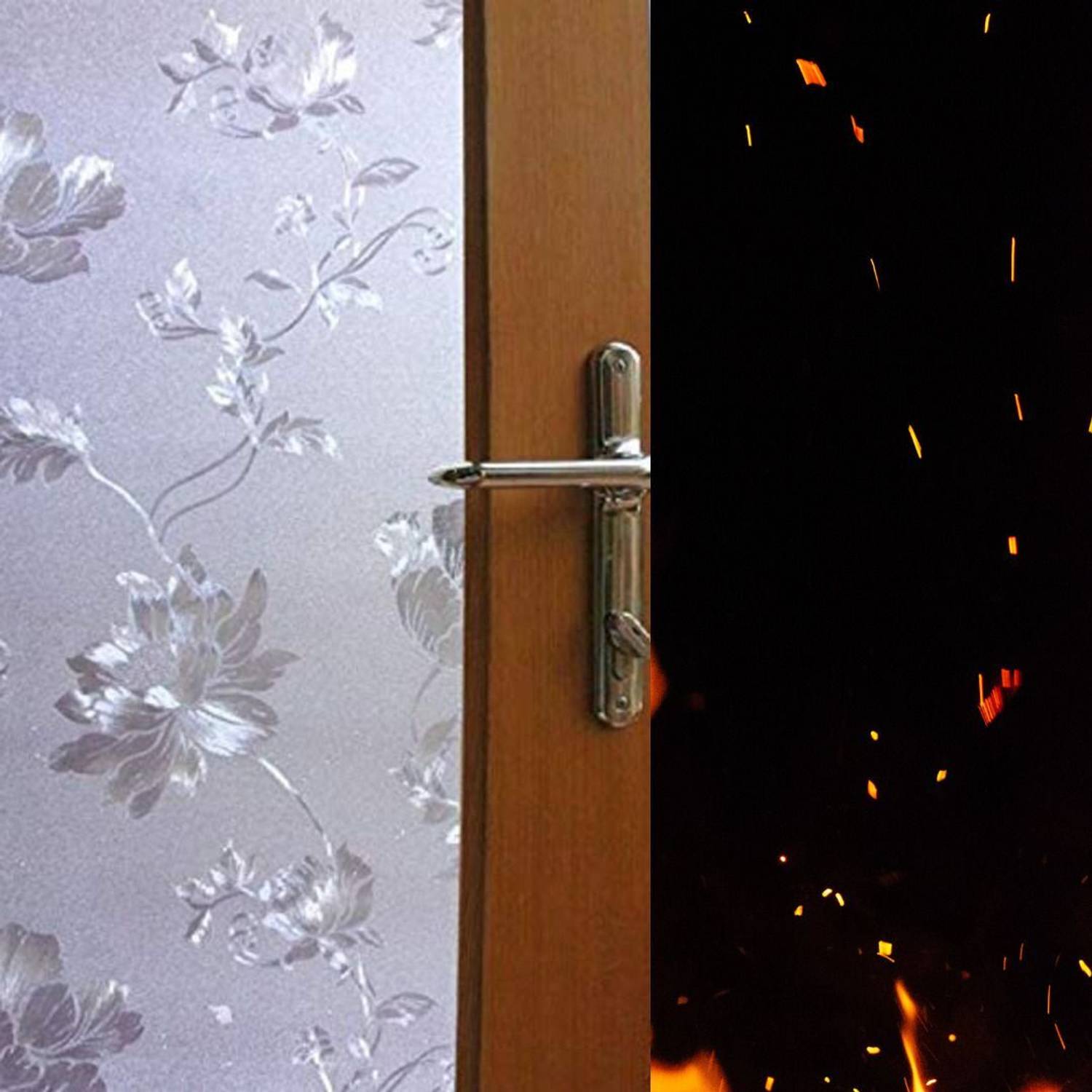 A1 Decor 1152 cm Privacy Window Film Glass Frosted Decorative UV Ray -24x48 Inch Self Adhesive Sticker