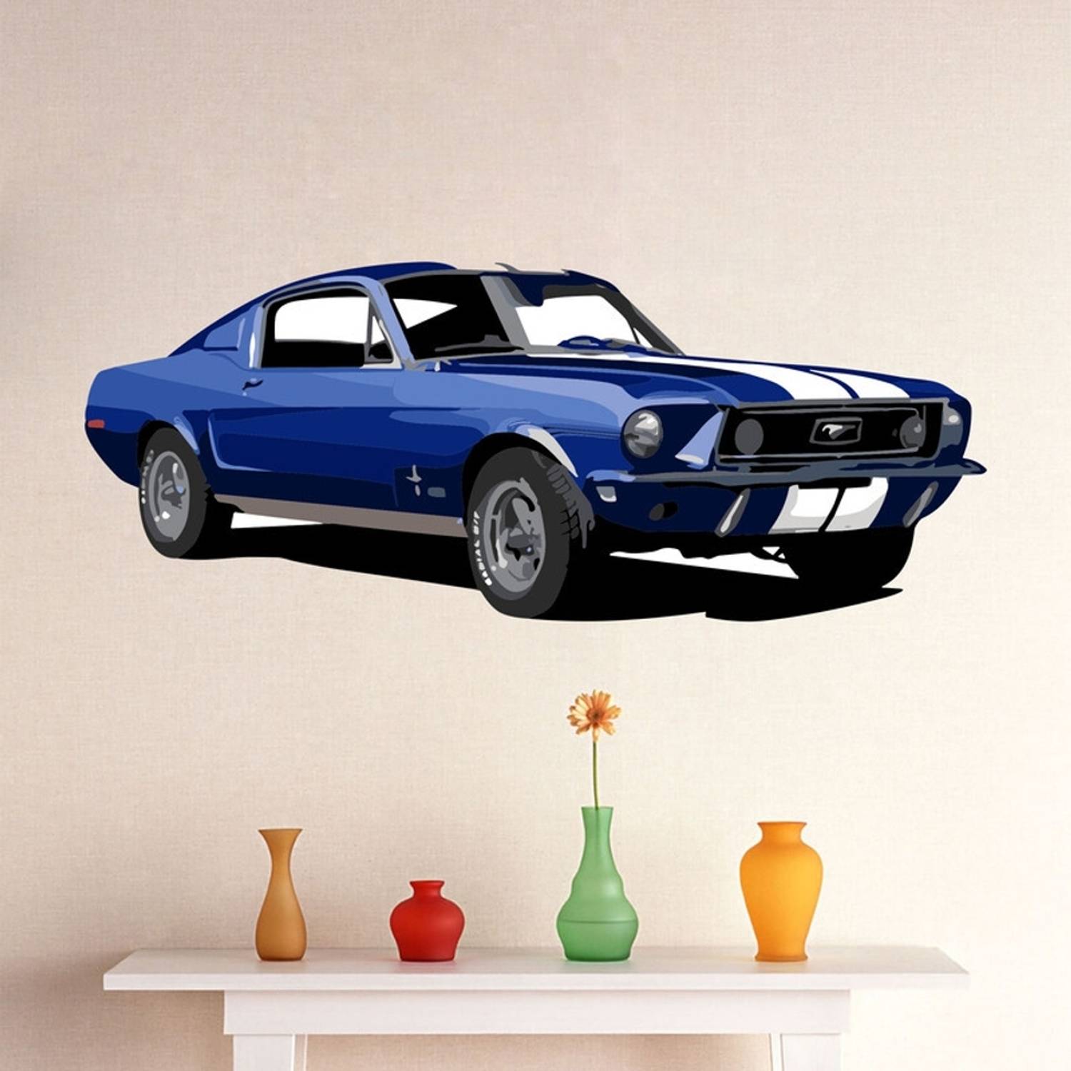 ArtisticDecals 71 cm Car Mountain jeeps, Racing car Wall Sticker Big size sticker, 3D sticker Self Adhesive Sticker