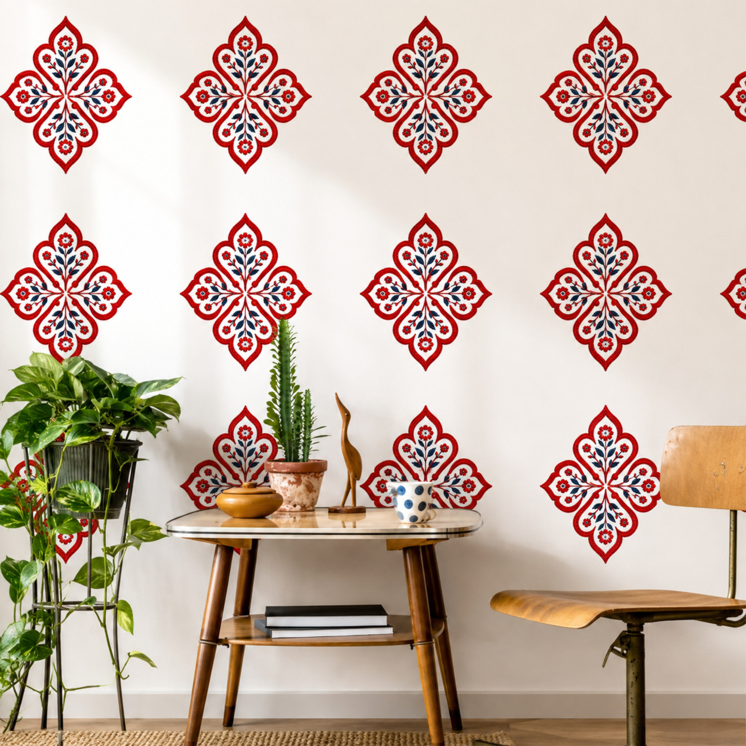 Image of ESTLIO 4 inch Decorative Wall Sticker 4 x 4 Inch self Adhesive Wall Decals for Home Decor Self Adhesive Sticker