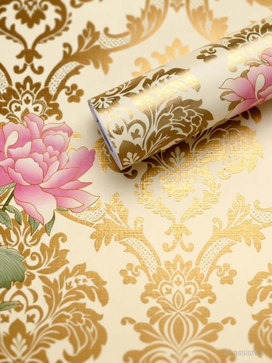 Image of SIRTERIQ 500 cm Aluminum Shining Marble Foil Waterproof Premium Roll For Kitchen Self Adhesive Sticker