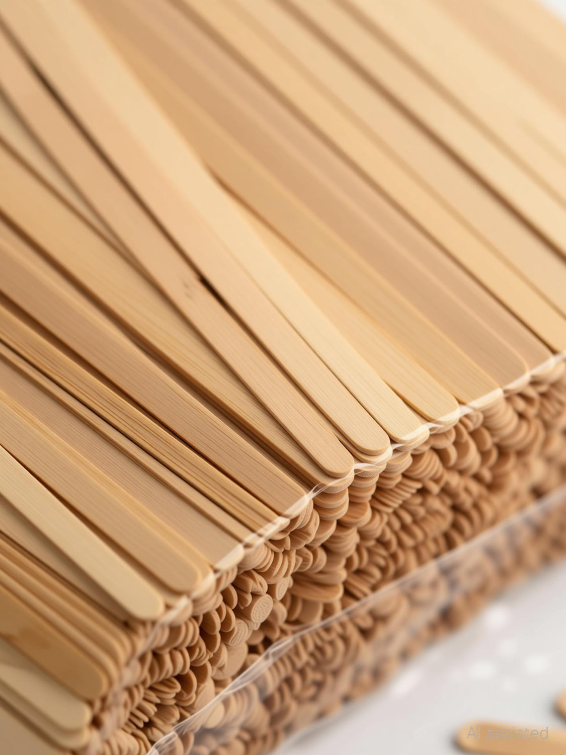 Image of KITHOME 200 Disposable Coffee Stir Sticks, DIY Crafts (5.5inch /14 CM) | Wooden Stirrer Wooden 14 cm Stirrer