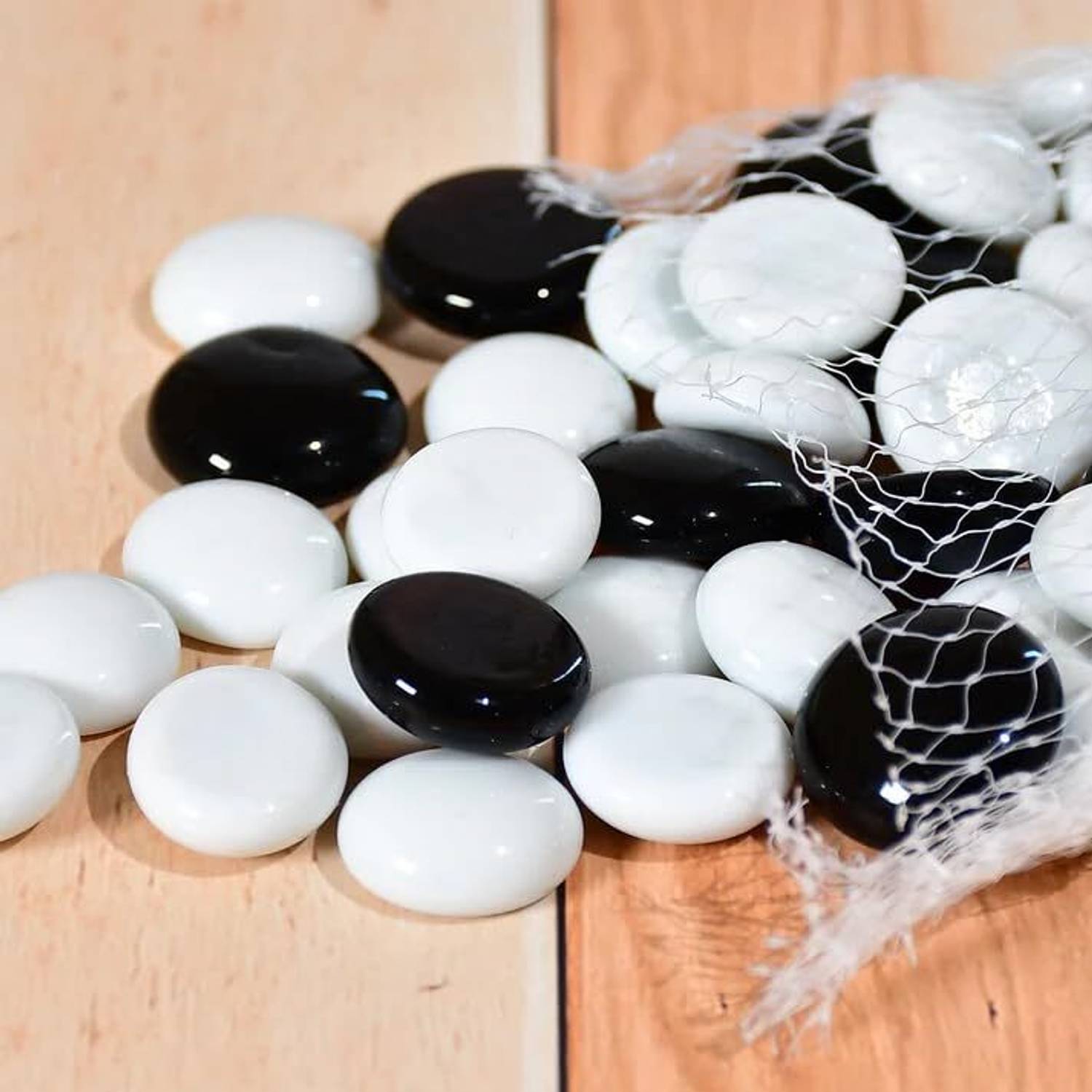 Colour Milky Glass Decorative Gem Stones Pebbles 1.8Kg - Image 3