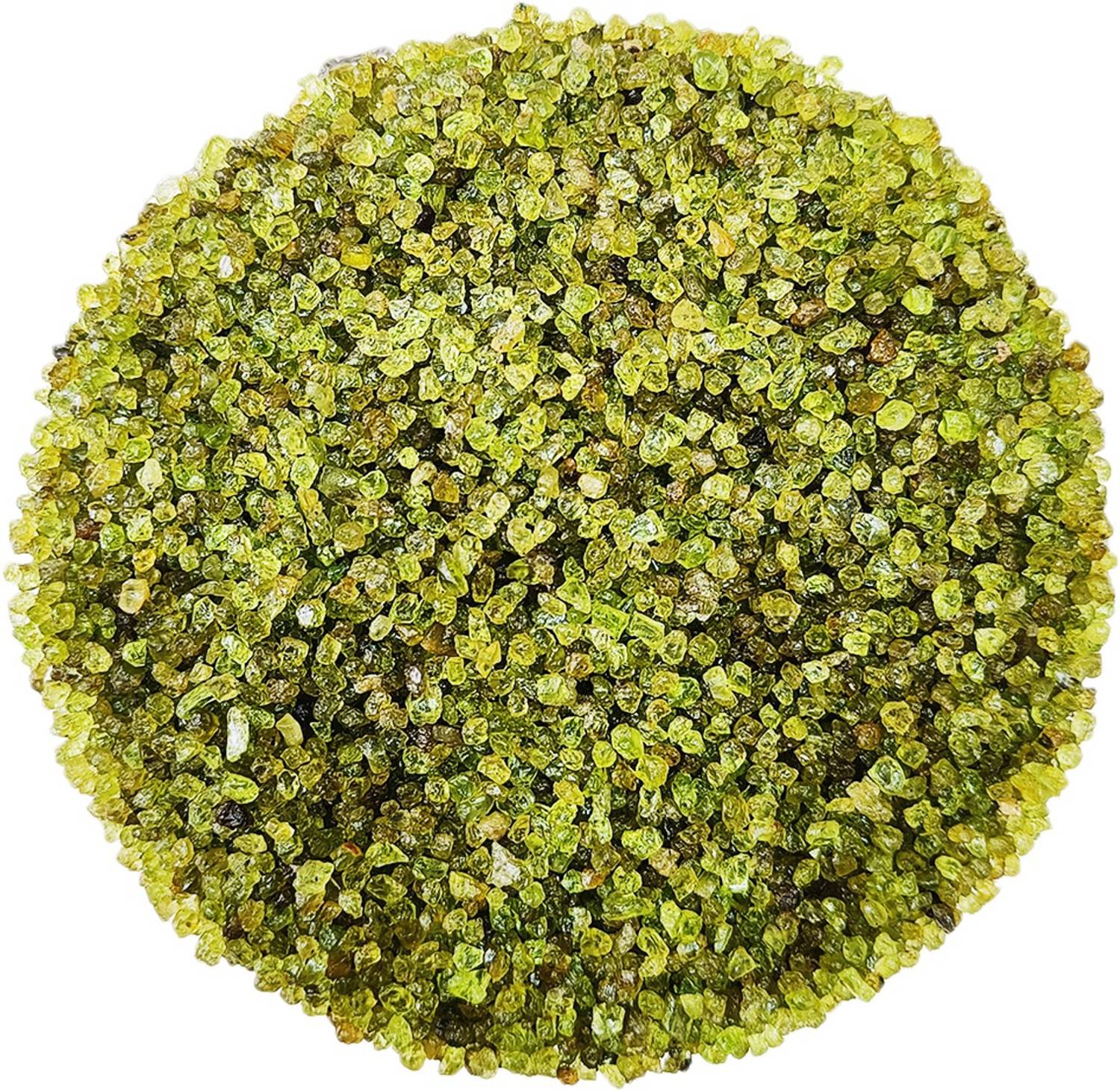 9dzine Crystal Peridot Chips for Vastu 50 Gm Green Tumbled Gemstones Reiki Healing Polished Asymmetrical Crystal Stone