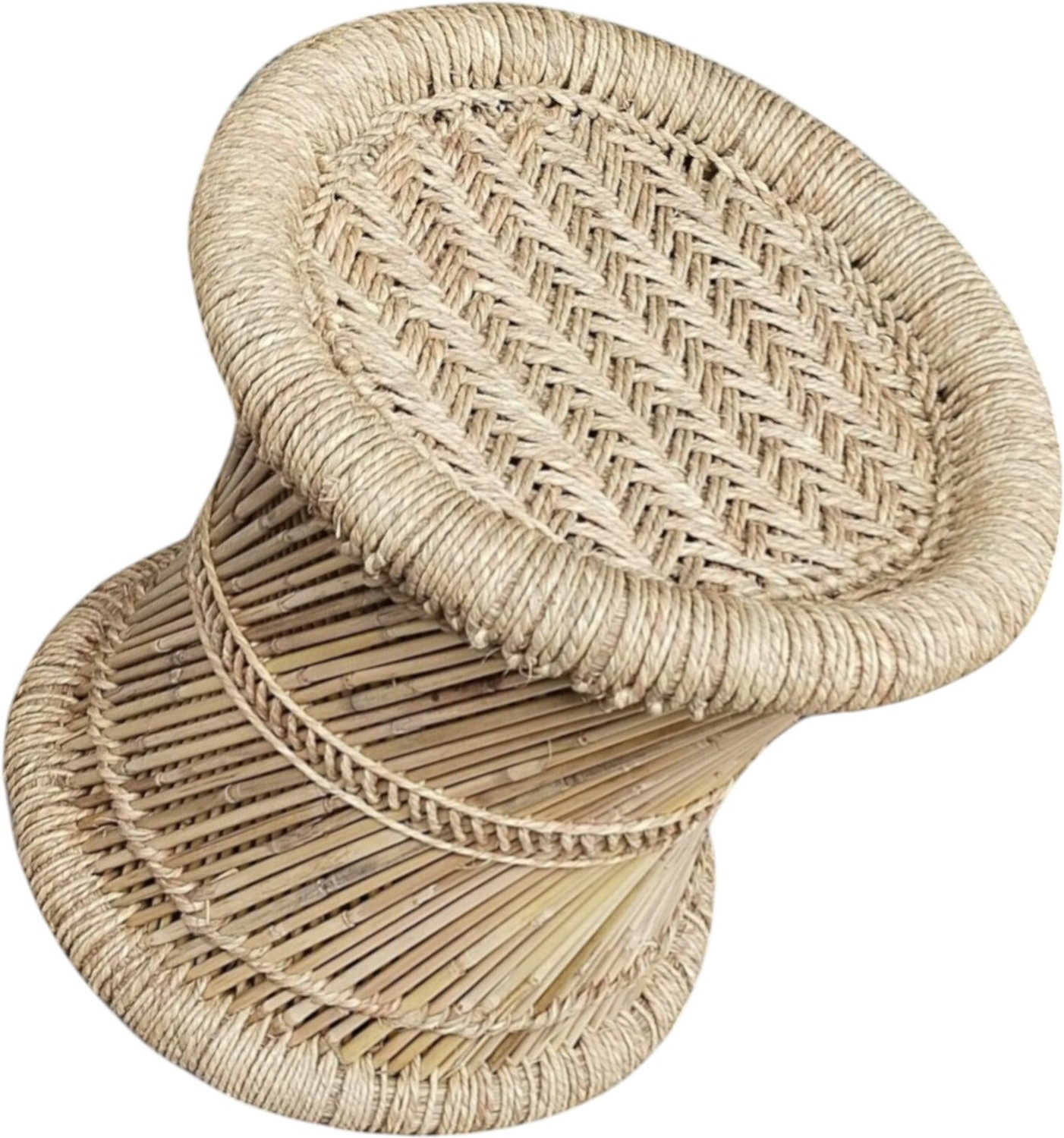 Image of JRS Handmade bamboo mudda Stool chair for office home indoor garden Outdoor & Cafeteria Stool
