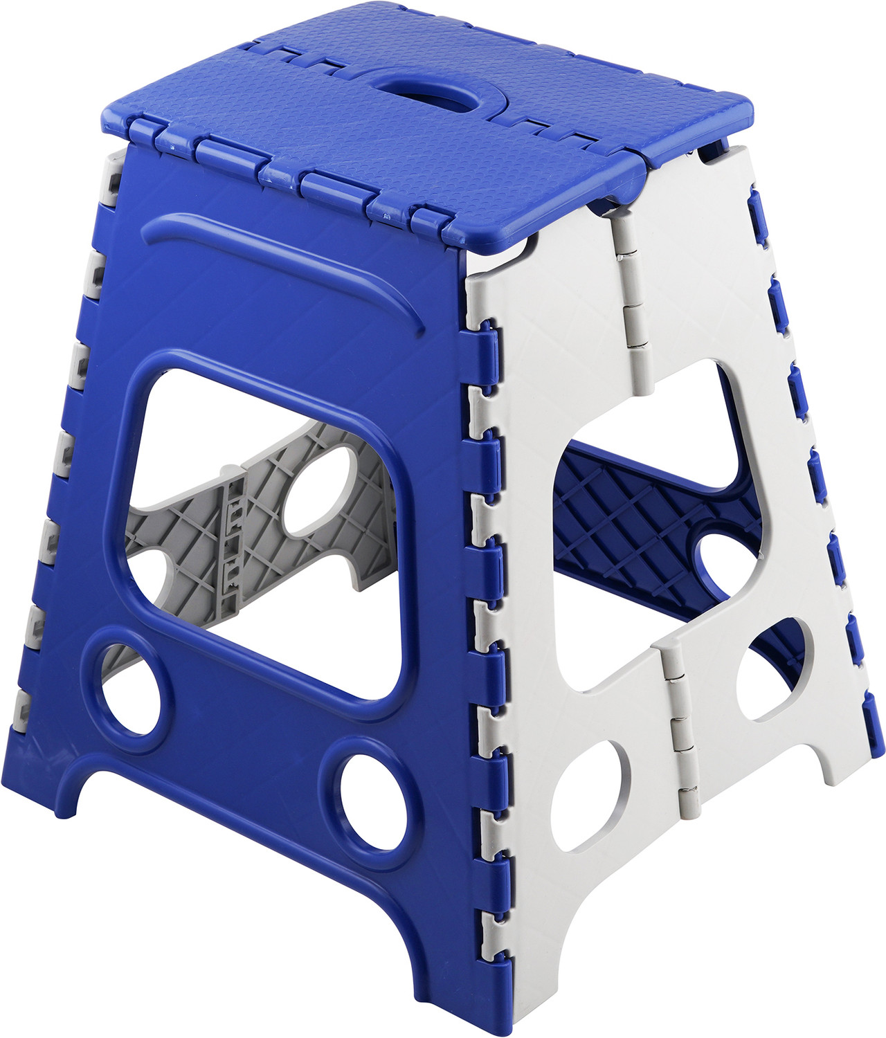 Image of Primelife 18 Inch Plastic Folding Stool, Quick-Fold Stool for Kitchen Convenient uses Living & Bedroom Stool
