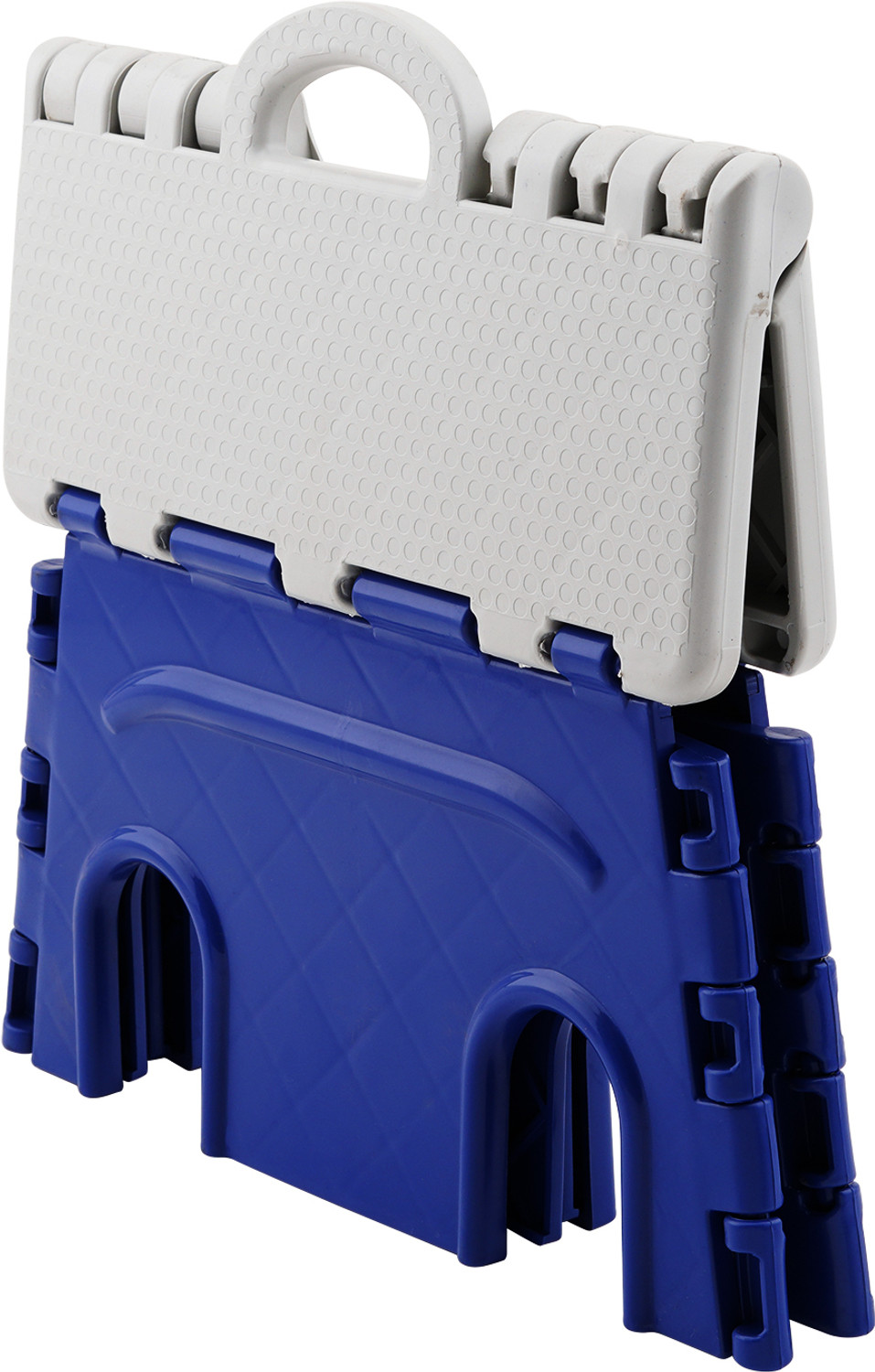 Image of Primelife Plastic 7 Inch Folding Step Stool, Folding Stool for Kitchen, Bathroom, Office Living & Bedroom Stool