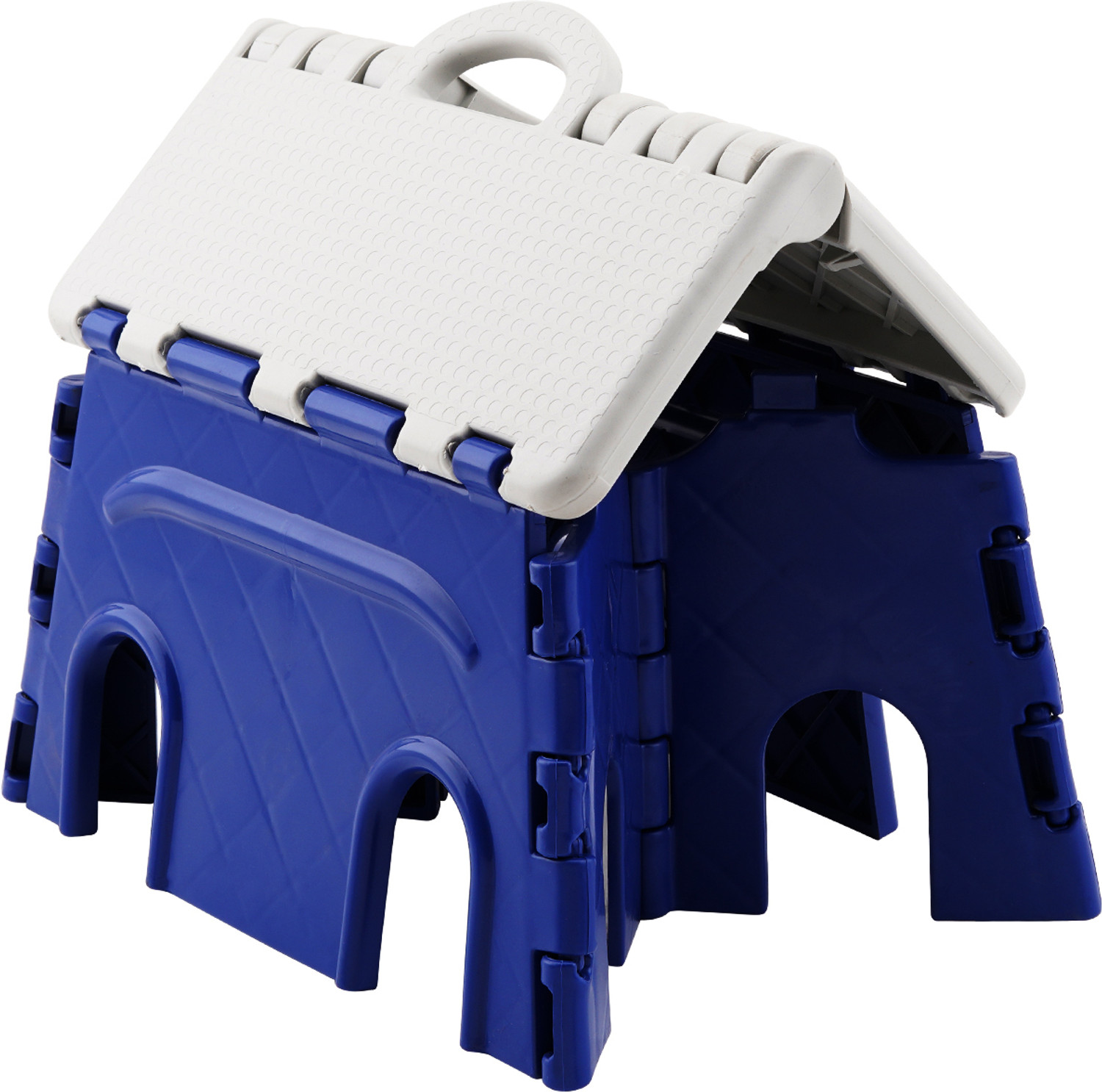 Image of Primelife Plastic 7 Inch Folding Step Stool, Folding Stool for Kitchen, Bathroom, Office Living & Bedroom Stool