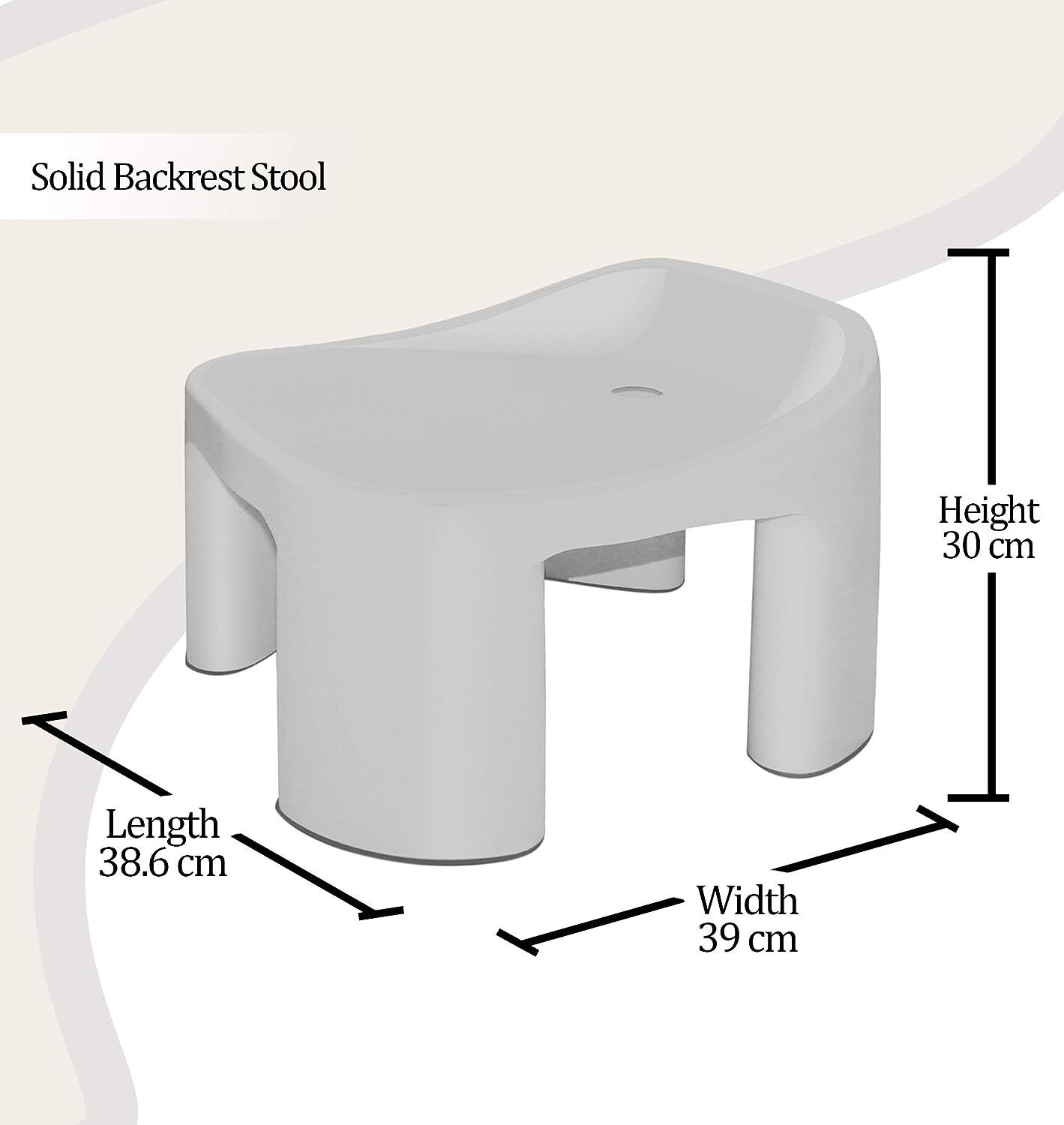 Image of MILTON Backrest Stool