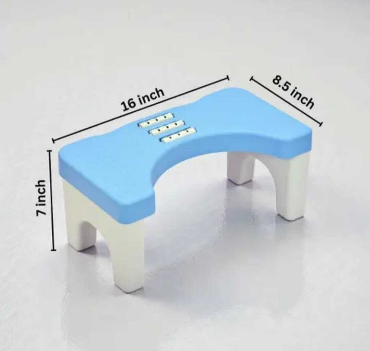 Image of Extrawish Bathroom Toilet Step Stool with Massage Rollers 18 cm Height Foldable Bathroom Stool