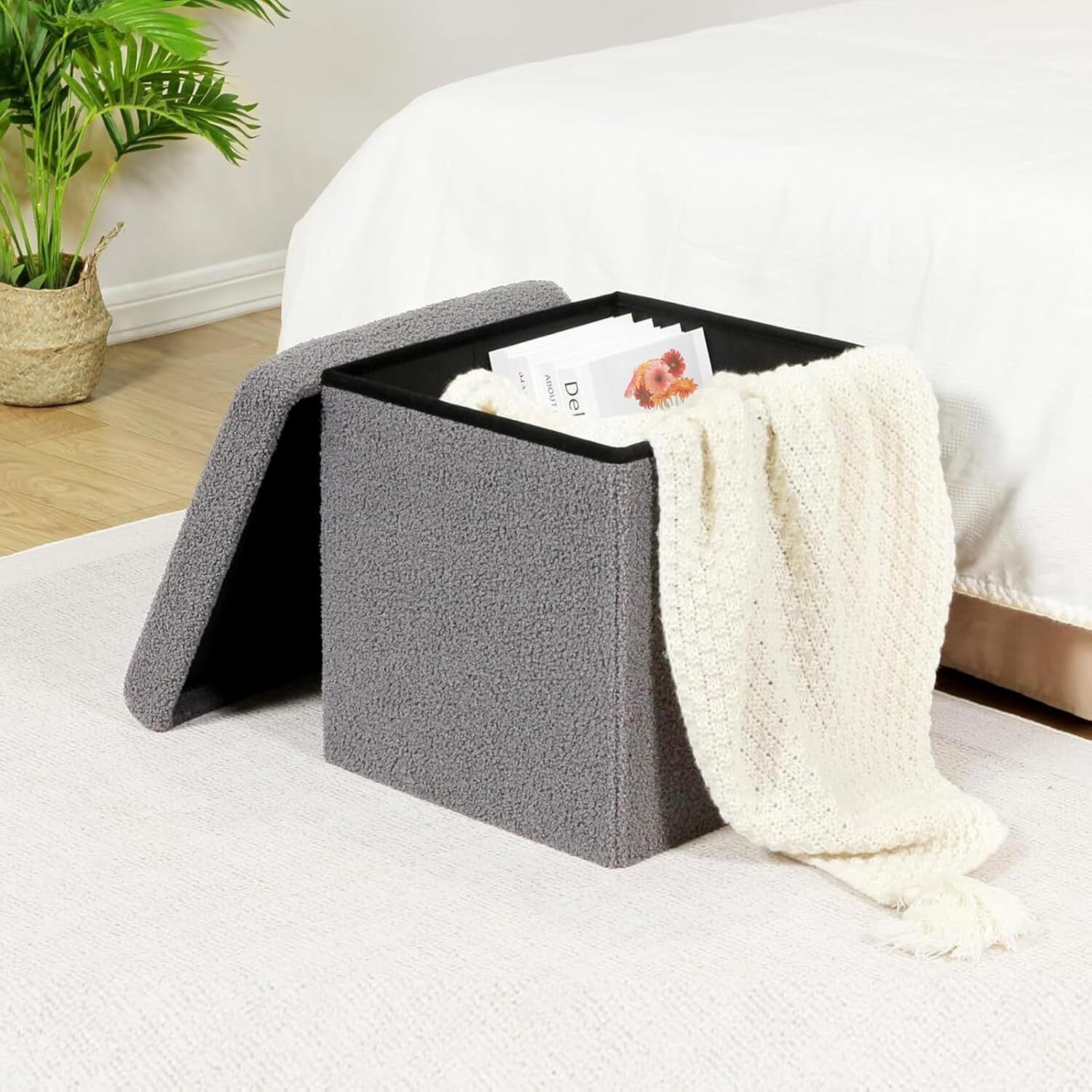 Image of VICHAXAN Fabric Standard Ottoman