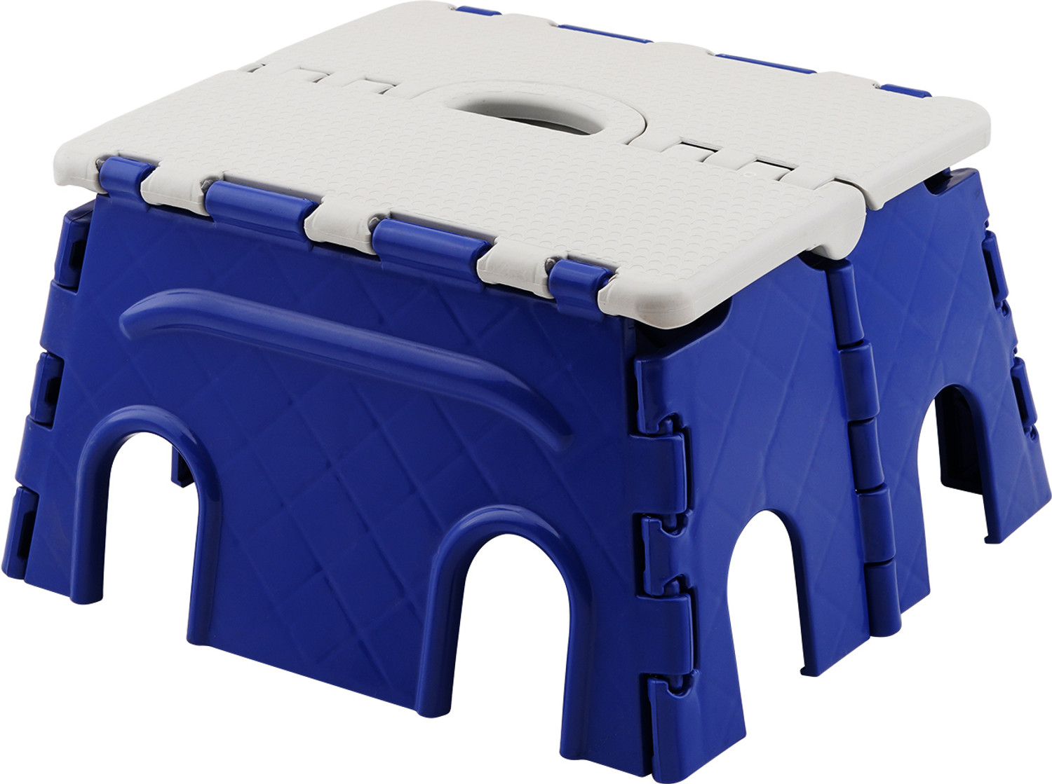 Image of Primelife Plastic 7 Inch Folding Step Stool, Folding Stool for Kitchen, Bathroom, Office Living & Bedroom Stool