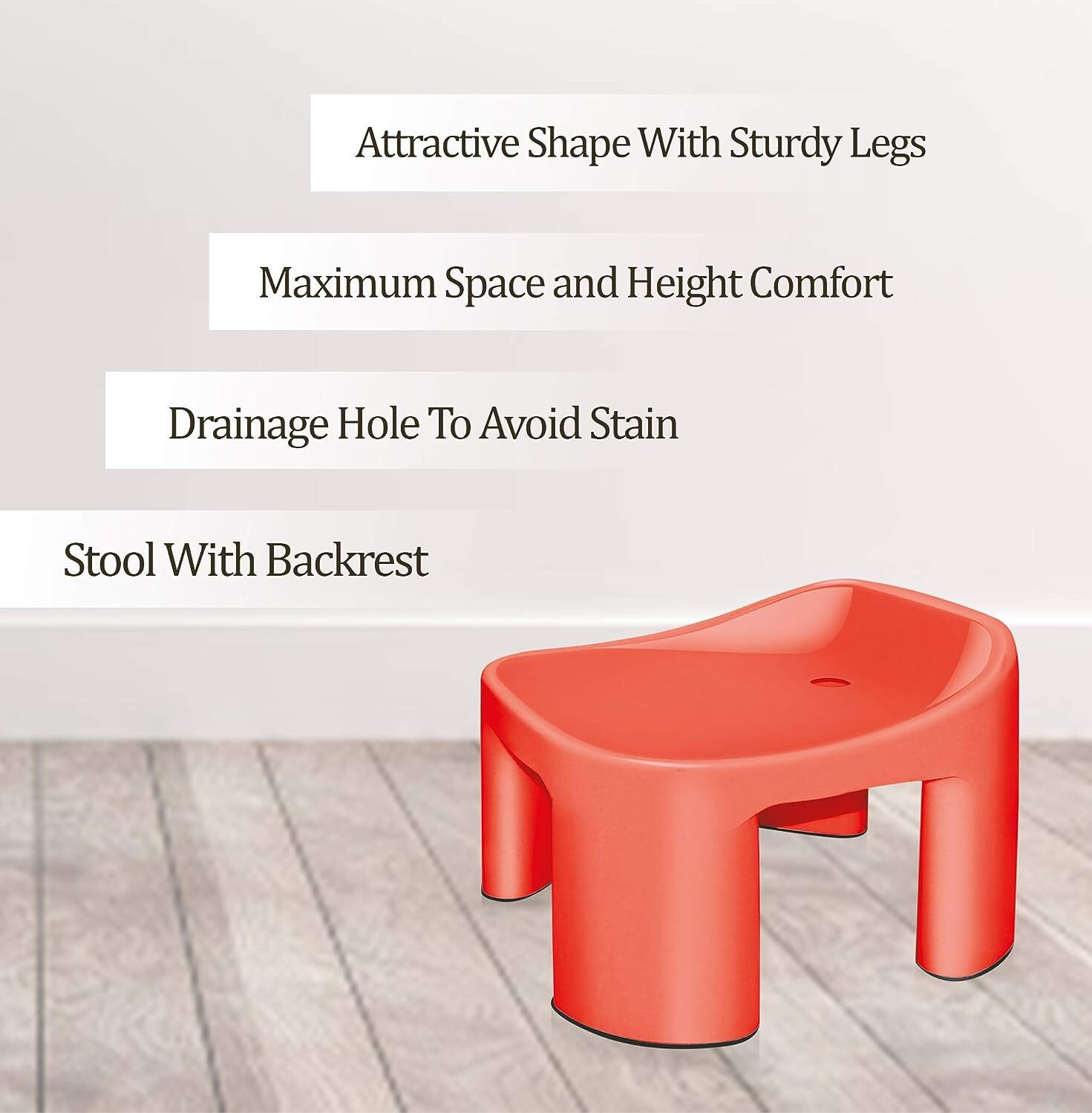 Image of MILTON Backrest Stool