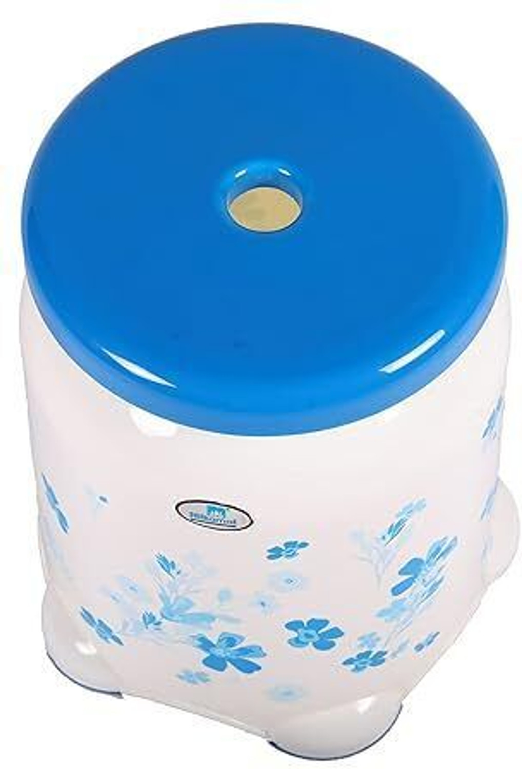 Image of Nilkamal FLORAL BATHROOM NON SLIPPERY WITH GRIPS STOOL FOR ADULTS /KIDS Bathroom Stool