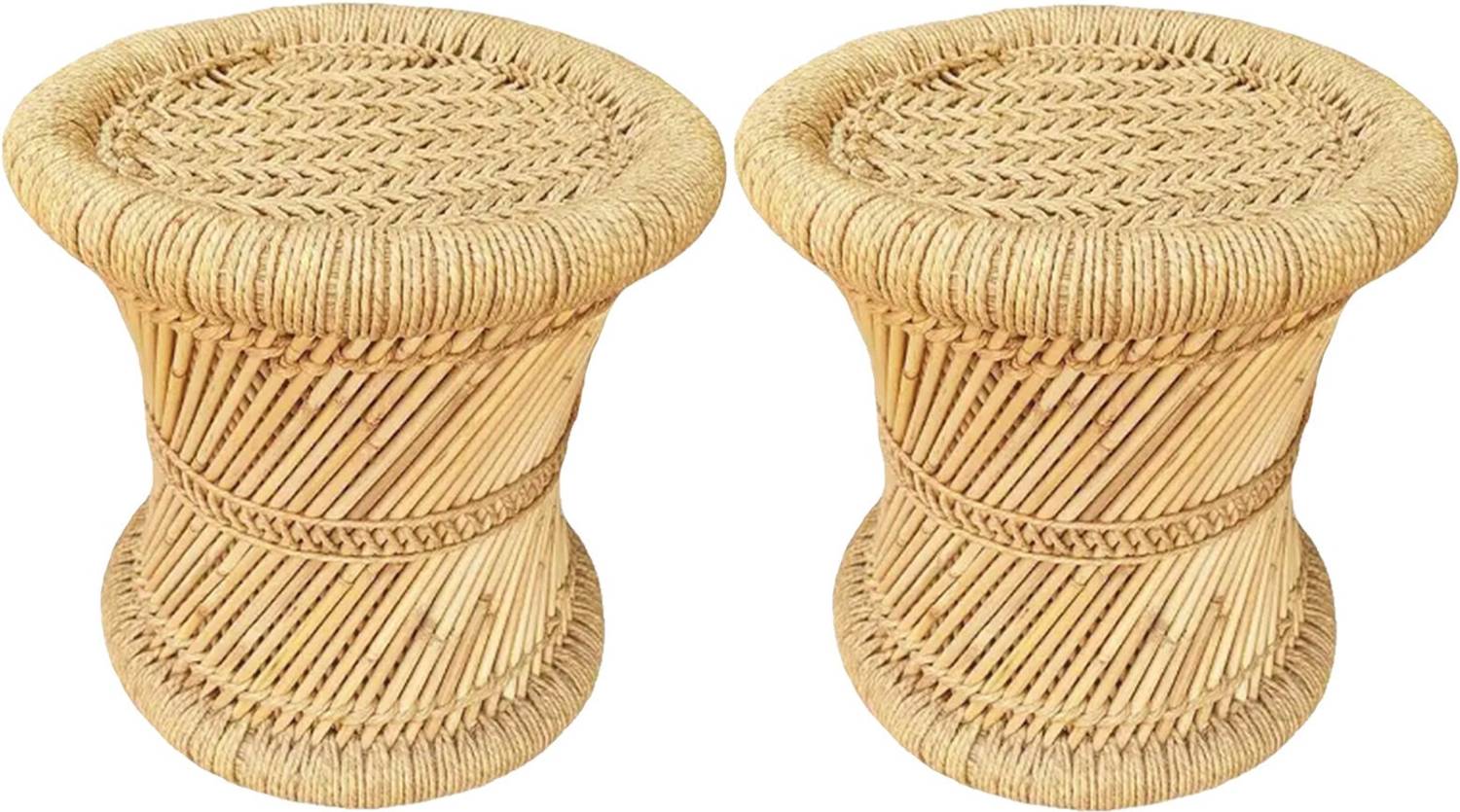 Bhavishya Sada Mudda Stool, Chair For Living Room Round Shape Wooden Stool For Garden Outdoor & Cafeteria Stool