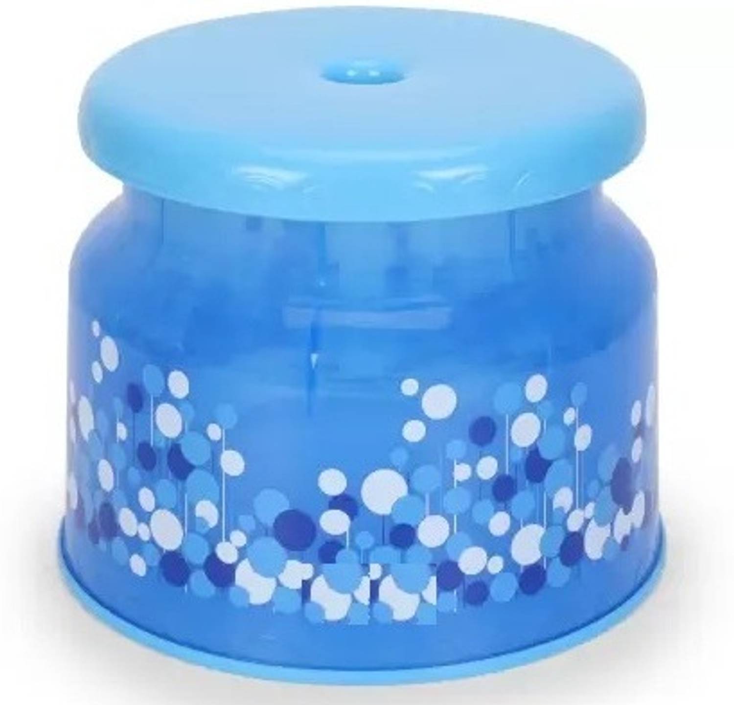 AK HUB Sitting Stool | Stool for Indoor Or Outdoor | Stool for Office & Home | Blue Bathroom Stool