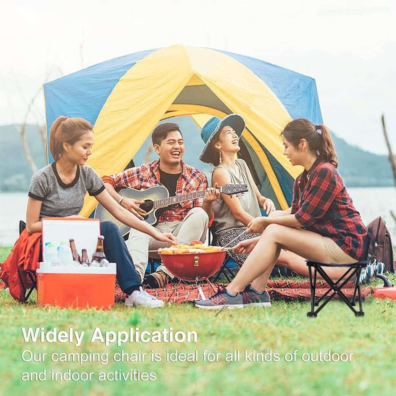 Image of Jiyancreation Portable Ultralight Camping Stool Outdoor & Cafeteria Stool