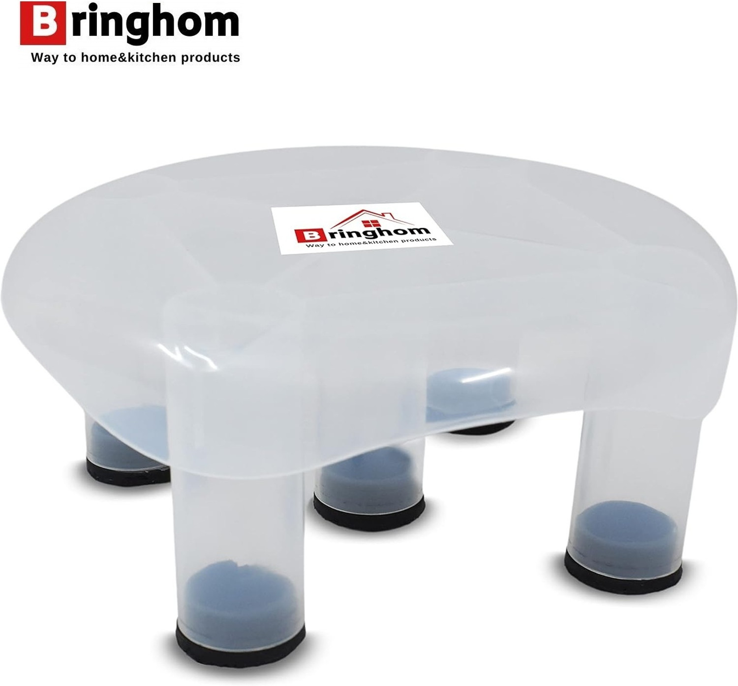 Image of Bringhom Rounded 5 Legs Bath Stool Patla /Chair Anti Skid Base for Bathroom, Kitchen (1Pc) Bathroom Stool