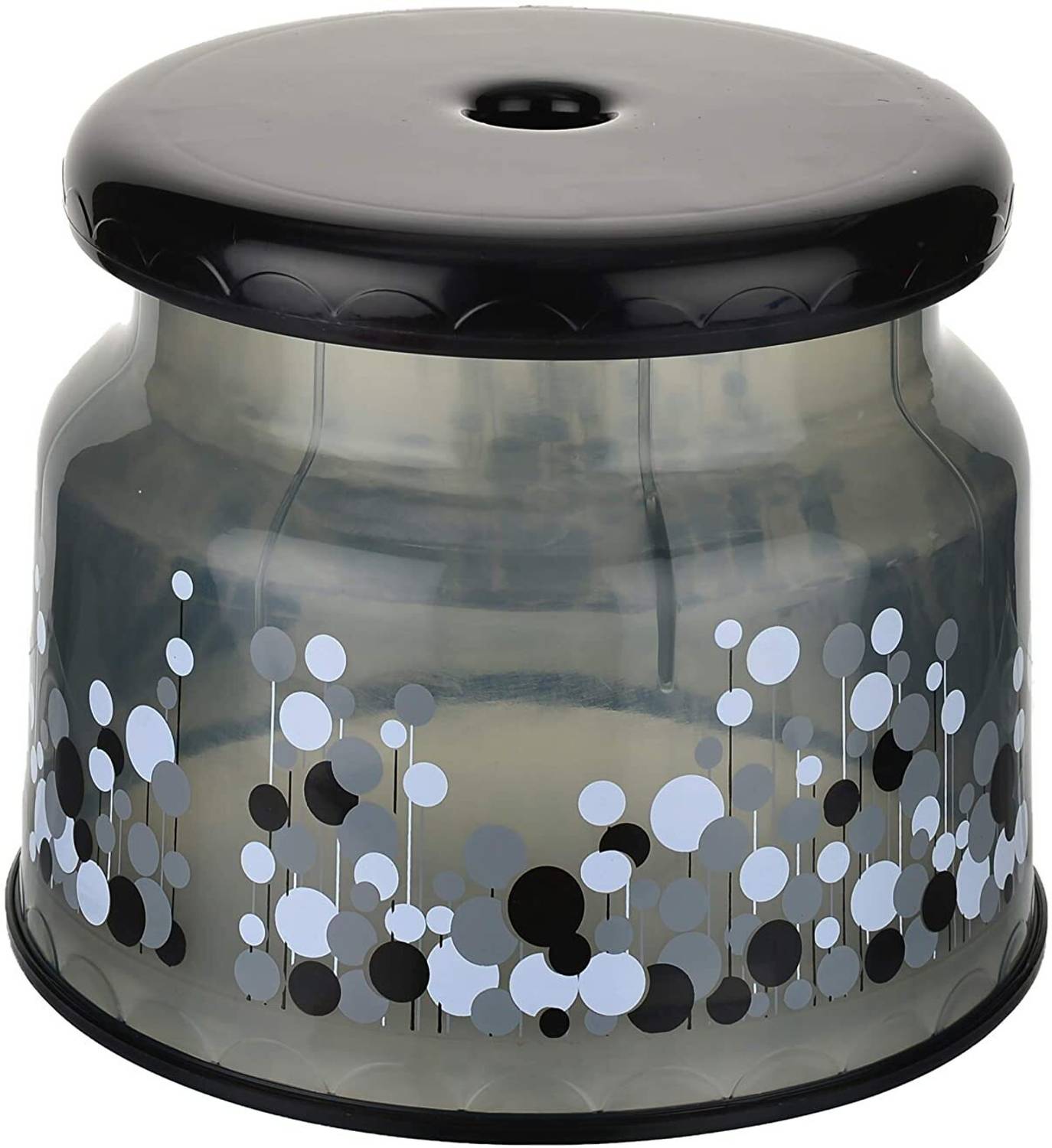 AK HUB Sitting Stool | Stool for Indoor Or Outdoor | Stool for Office & Home | Black Bathroom Stool