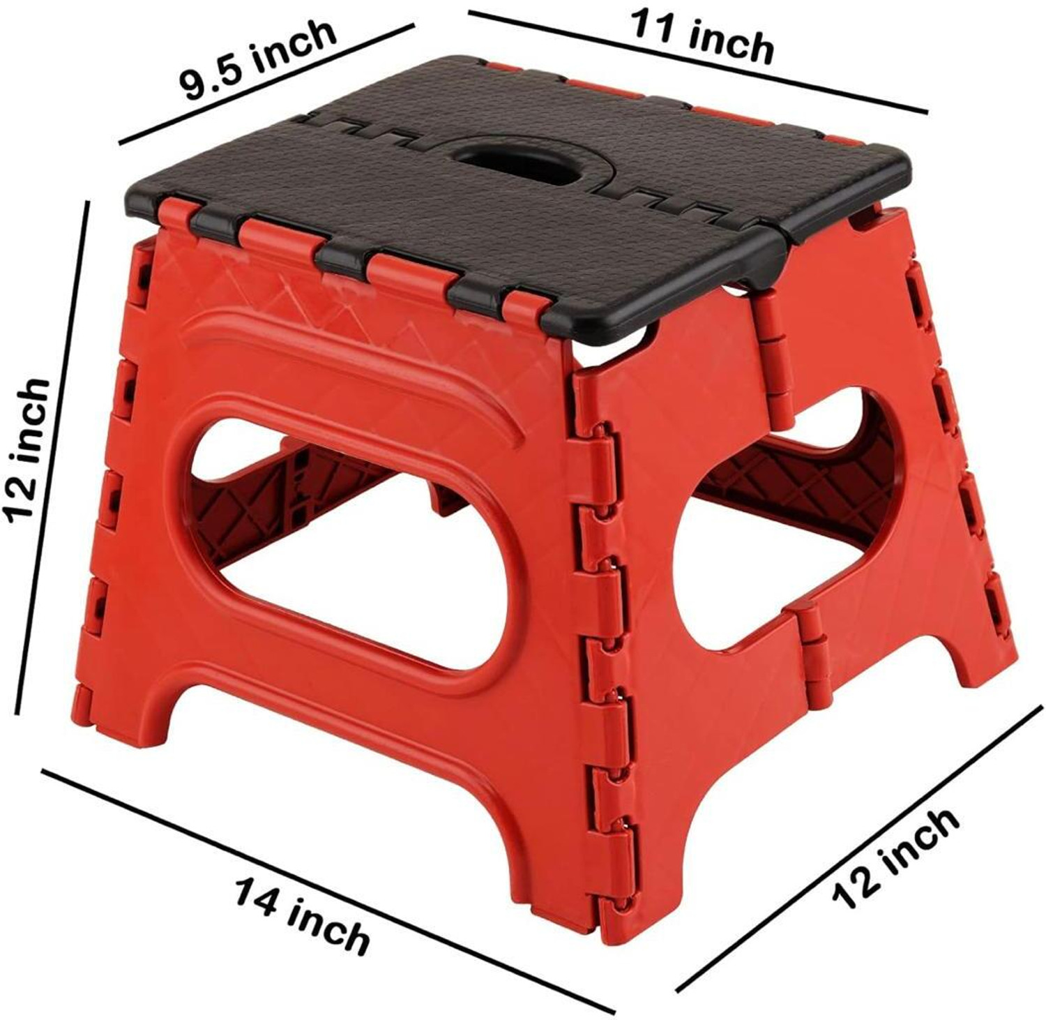 Image of AARAV Folding Stool 12 inch For Living Room Heavy Duty Bathroom Stool