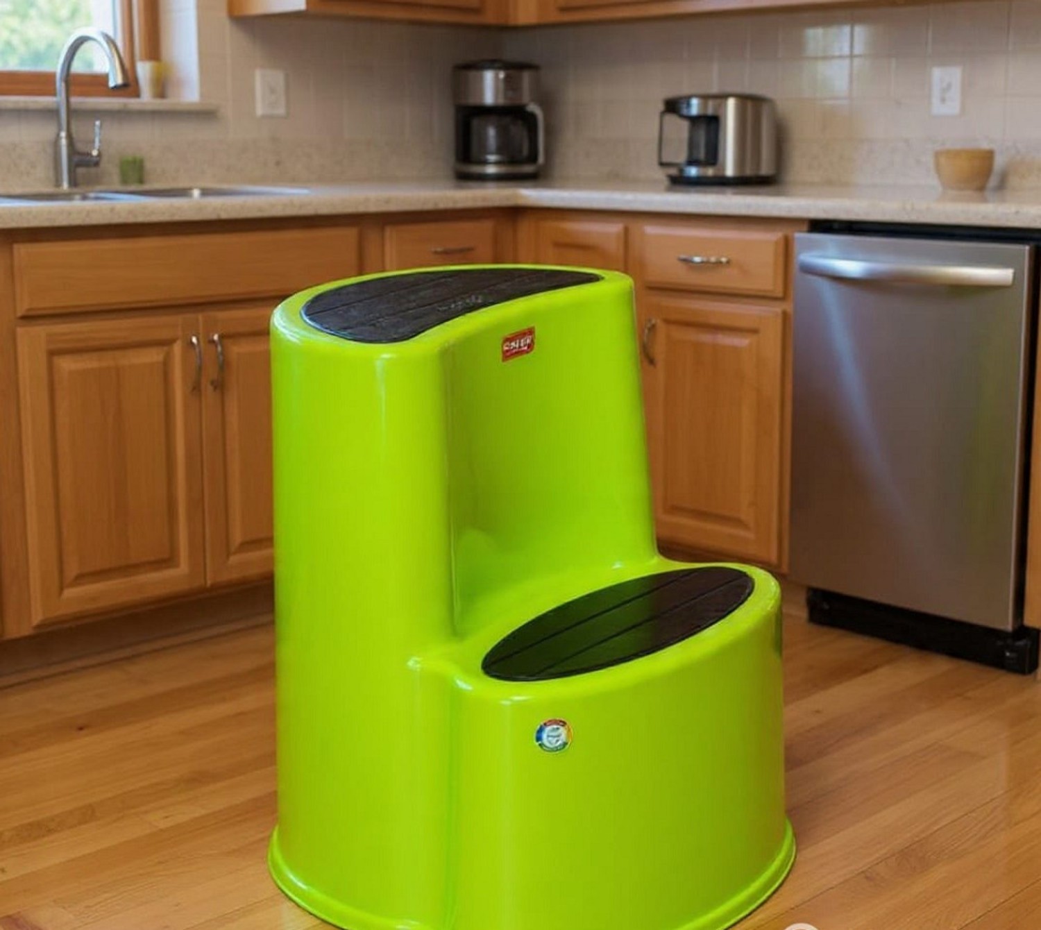 Image of MSR Mango Murfi Step Stool Kitchen Cafe Home Living Room Hotal School Kitchen Stool