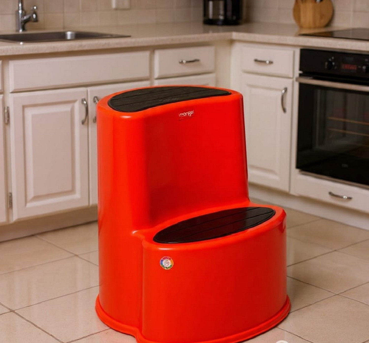 Image of MSR Mango Murfi Step Stool Kitchen Home Living Room Cafe Hotal School Kitchen Stool