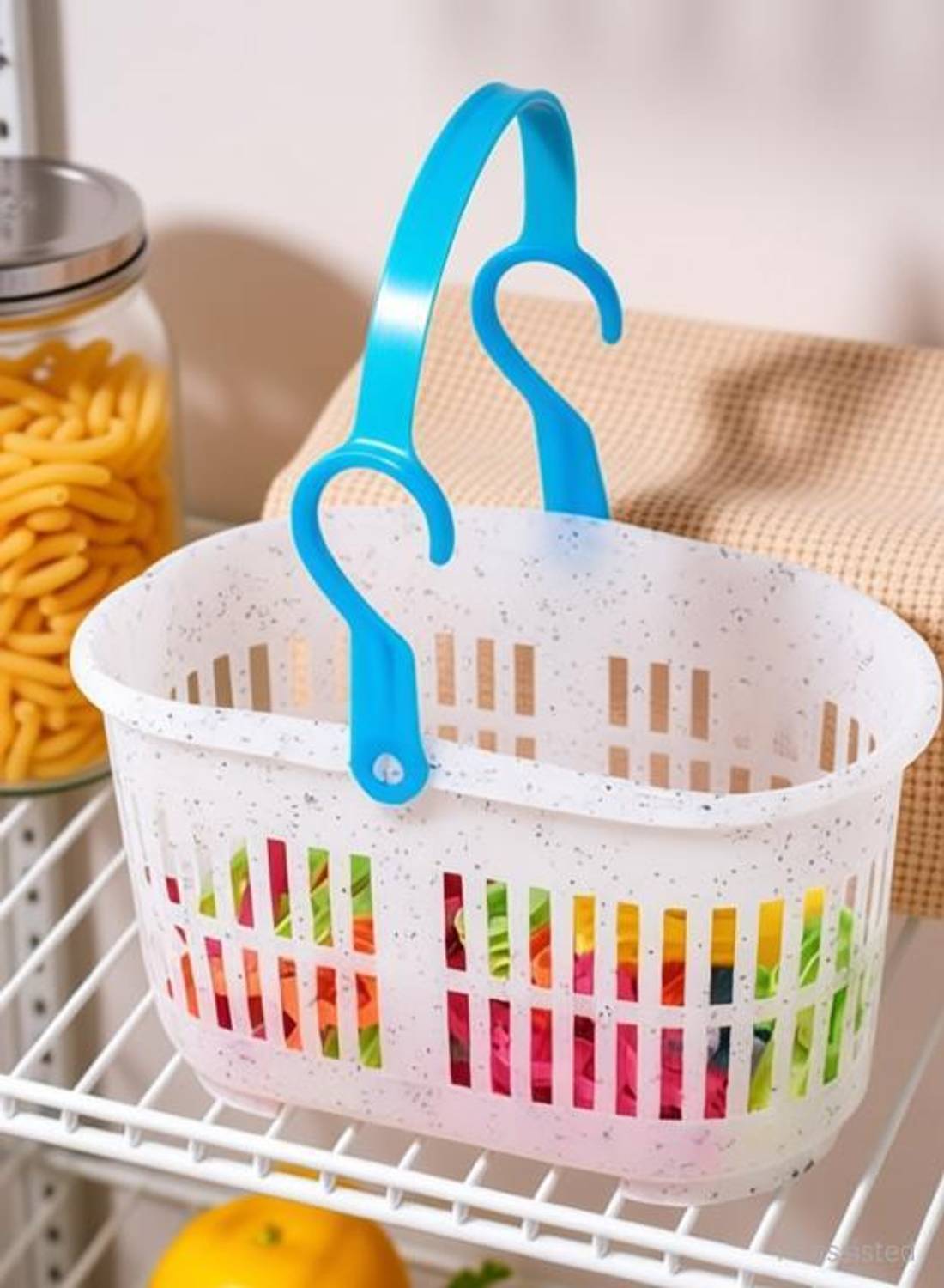 rushabh collections Plastic CLIP BASKET SMALL SIZE FOR STORAGE