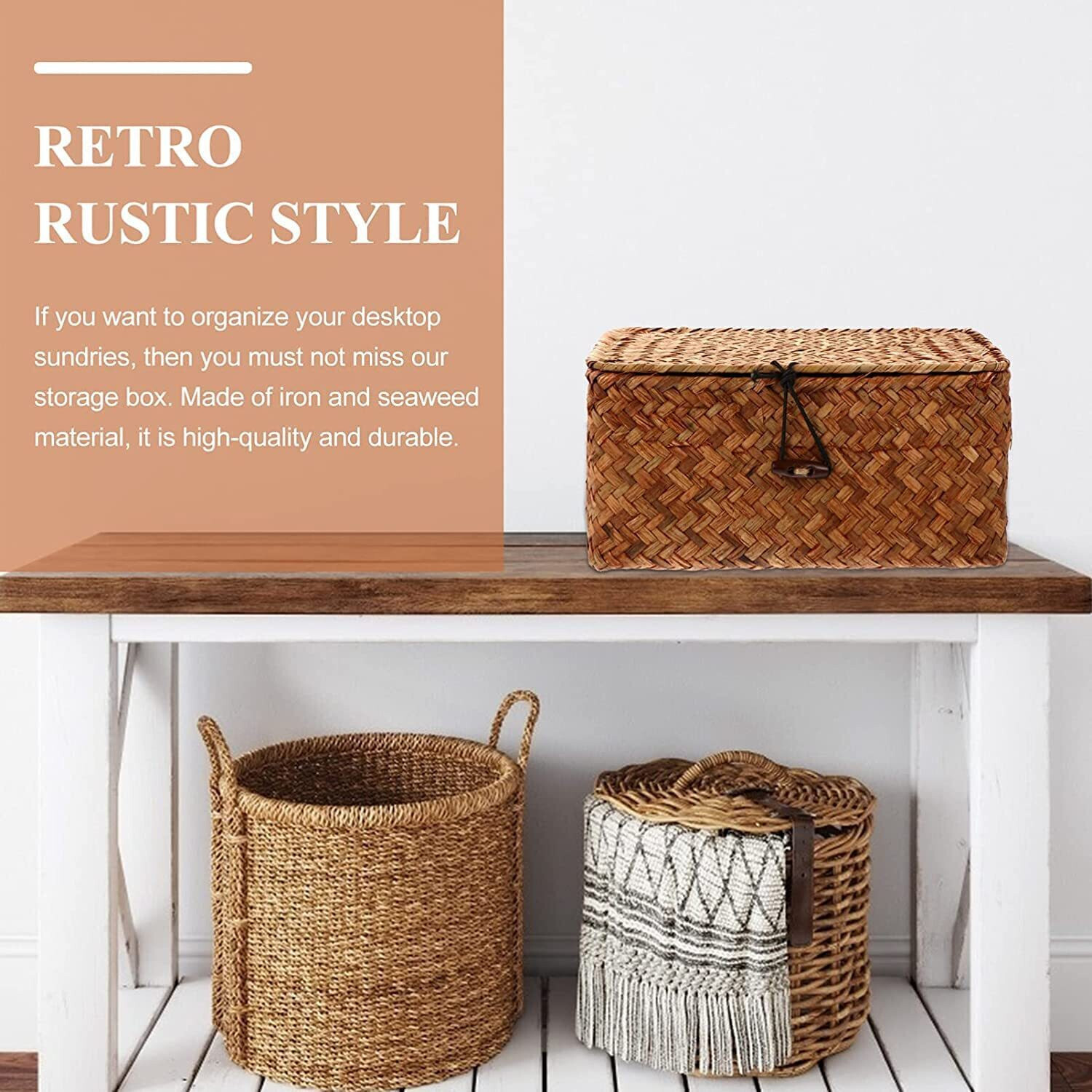 Image of Akway Bamboo Storage Basket