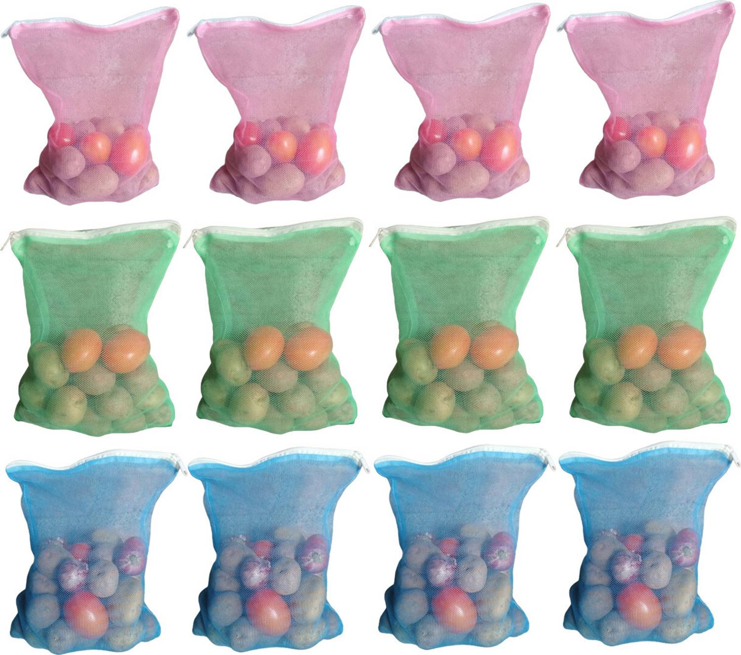 ananya creation Microfibre Reusable Mesh Net Bag / Vegetable & Fruits Storage Bag Storage Basket