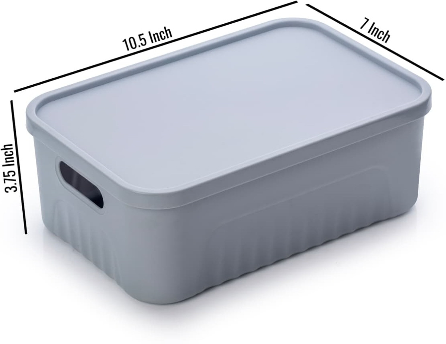 Image of STREPTO Plastic STREPTO MODEN BASKET SET FOR MULTIPURPOSE (PACK OF 3) Storage Basket